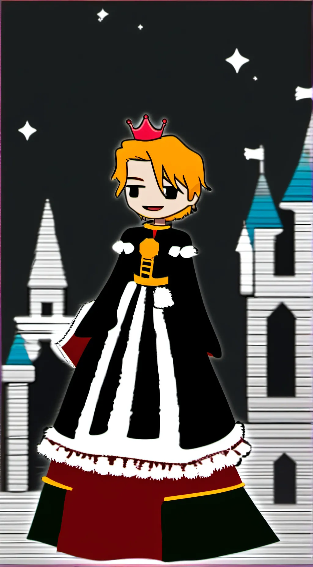 ai character: Denki princess  background