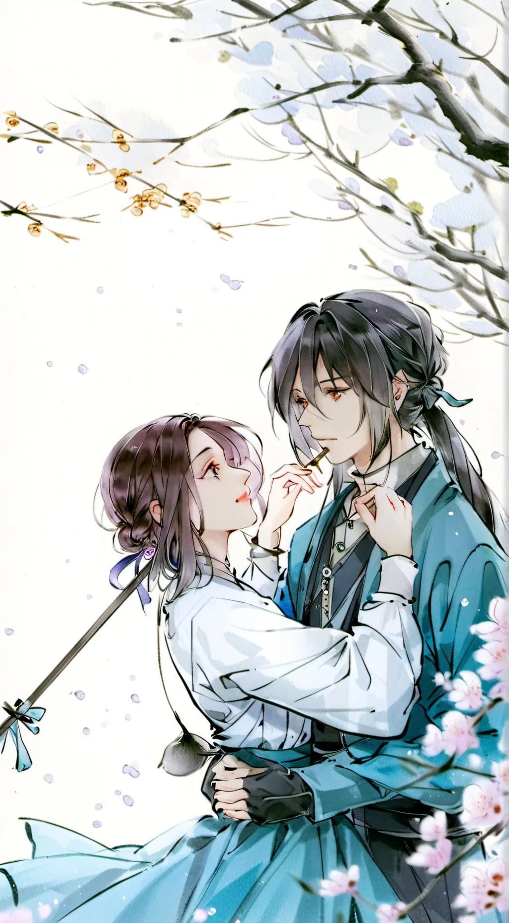 ai character: Giyu and Shinobu background