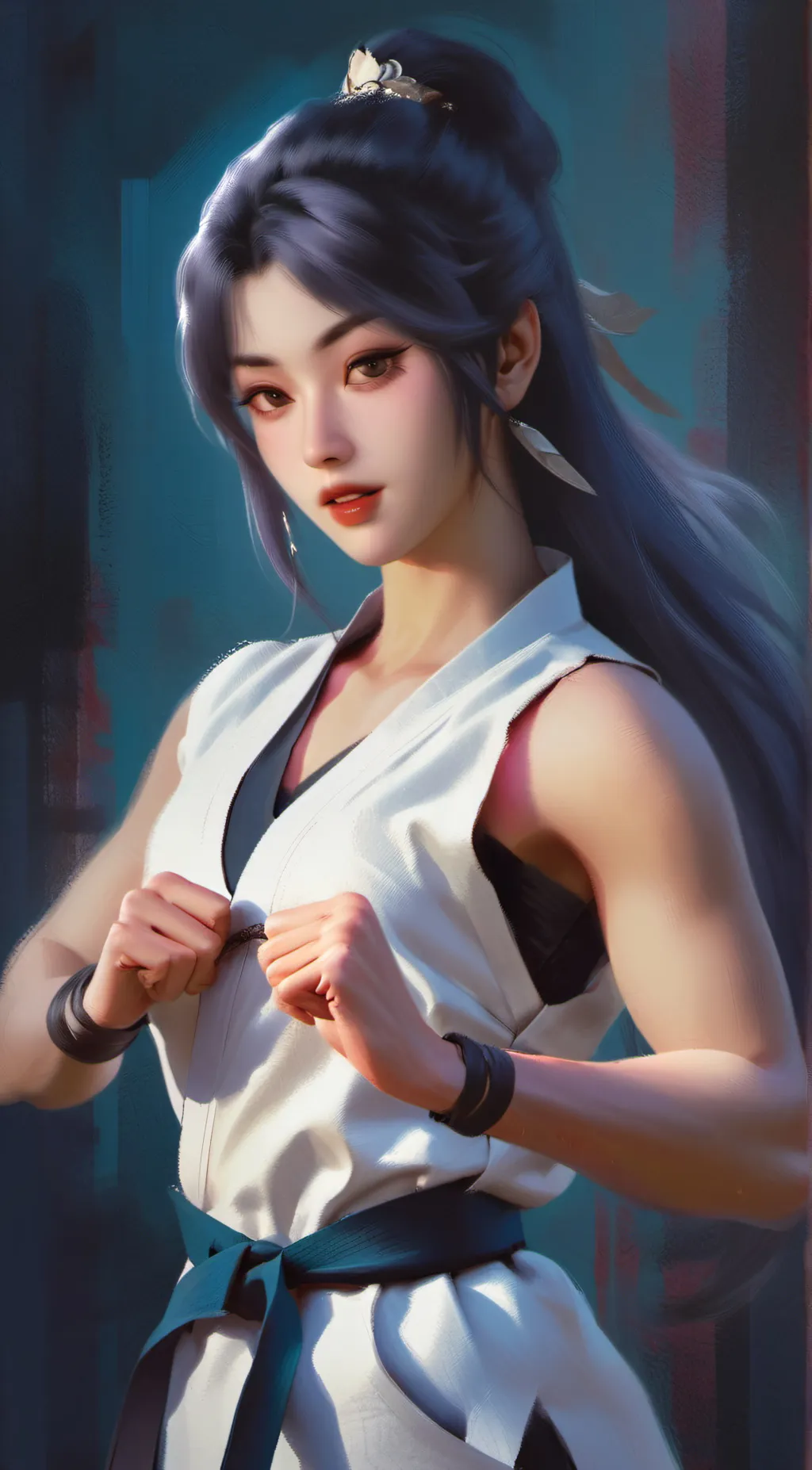 ai character: Margaux White background