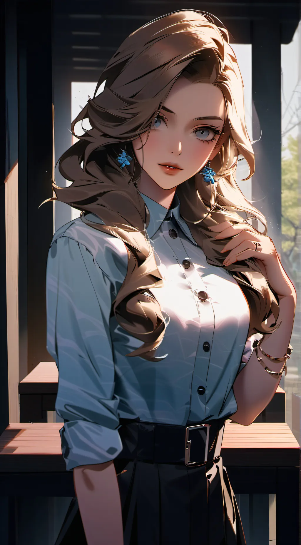 ai character: Zoey background