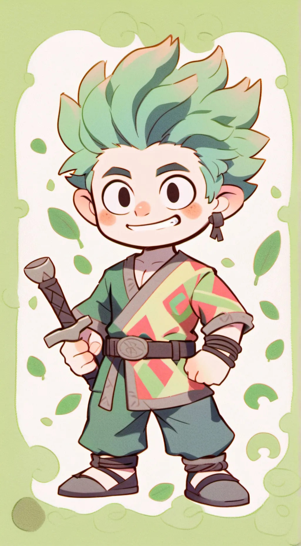 ai character: Clay  background