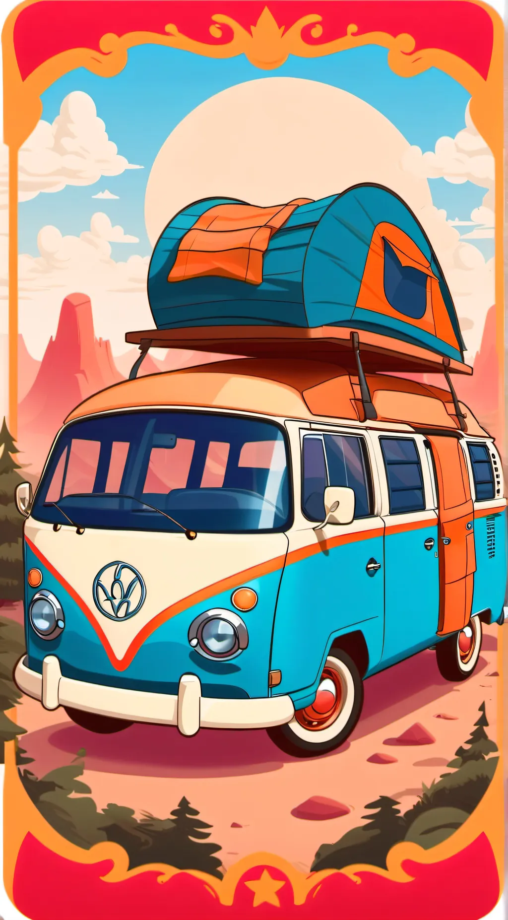 ai character: Hazbin hotel camp background