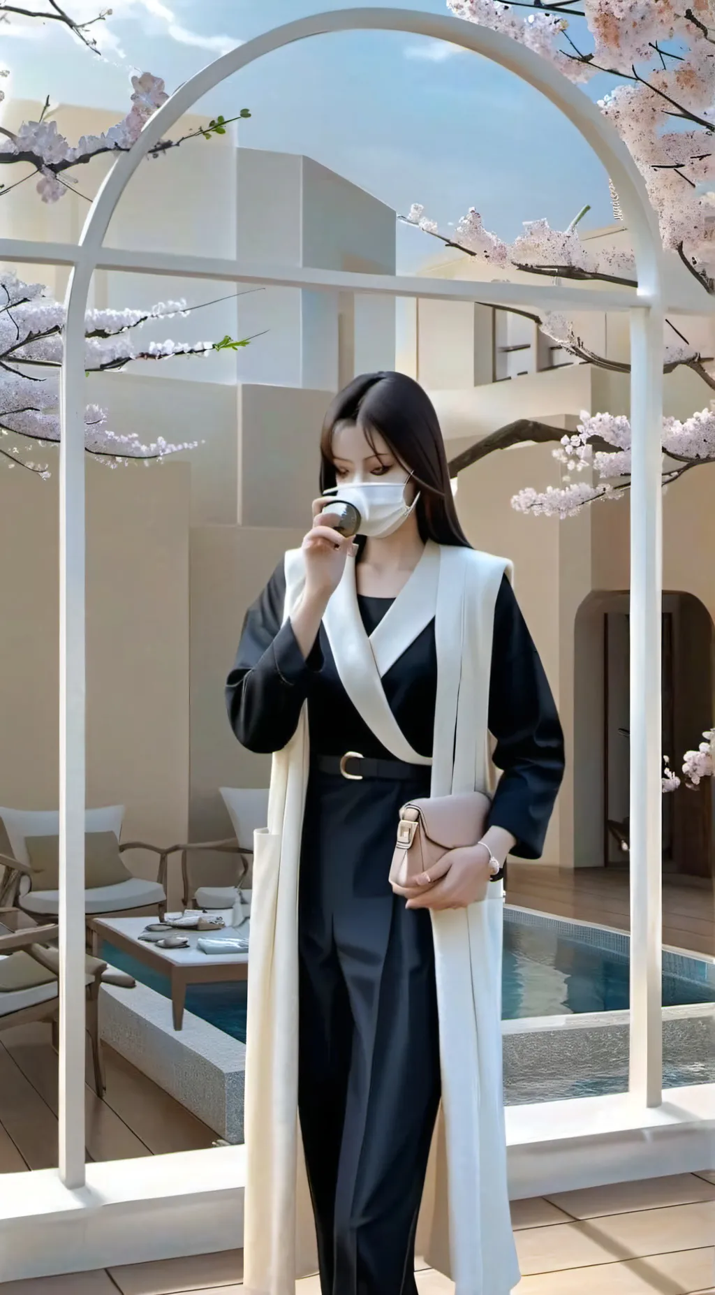 ai character: Evelyn. background