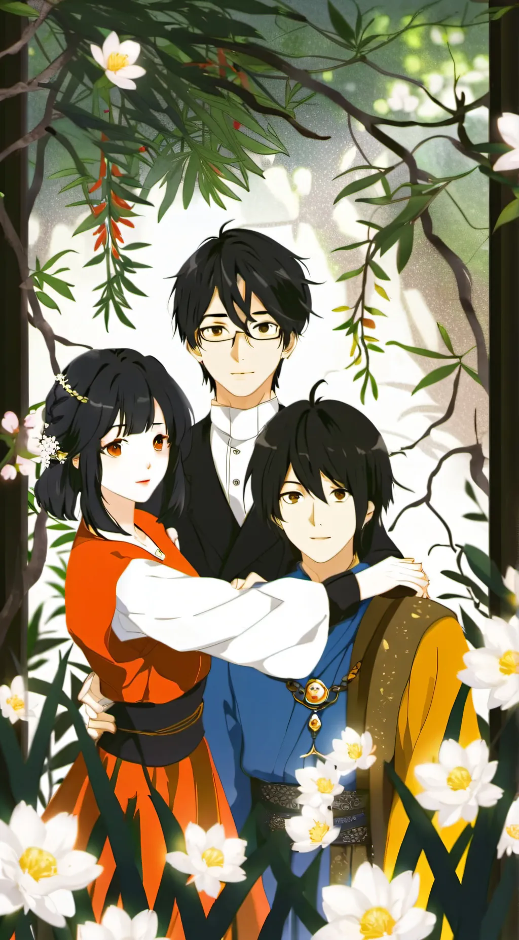 ai character: 3'siblings background