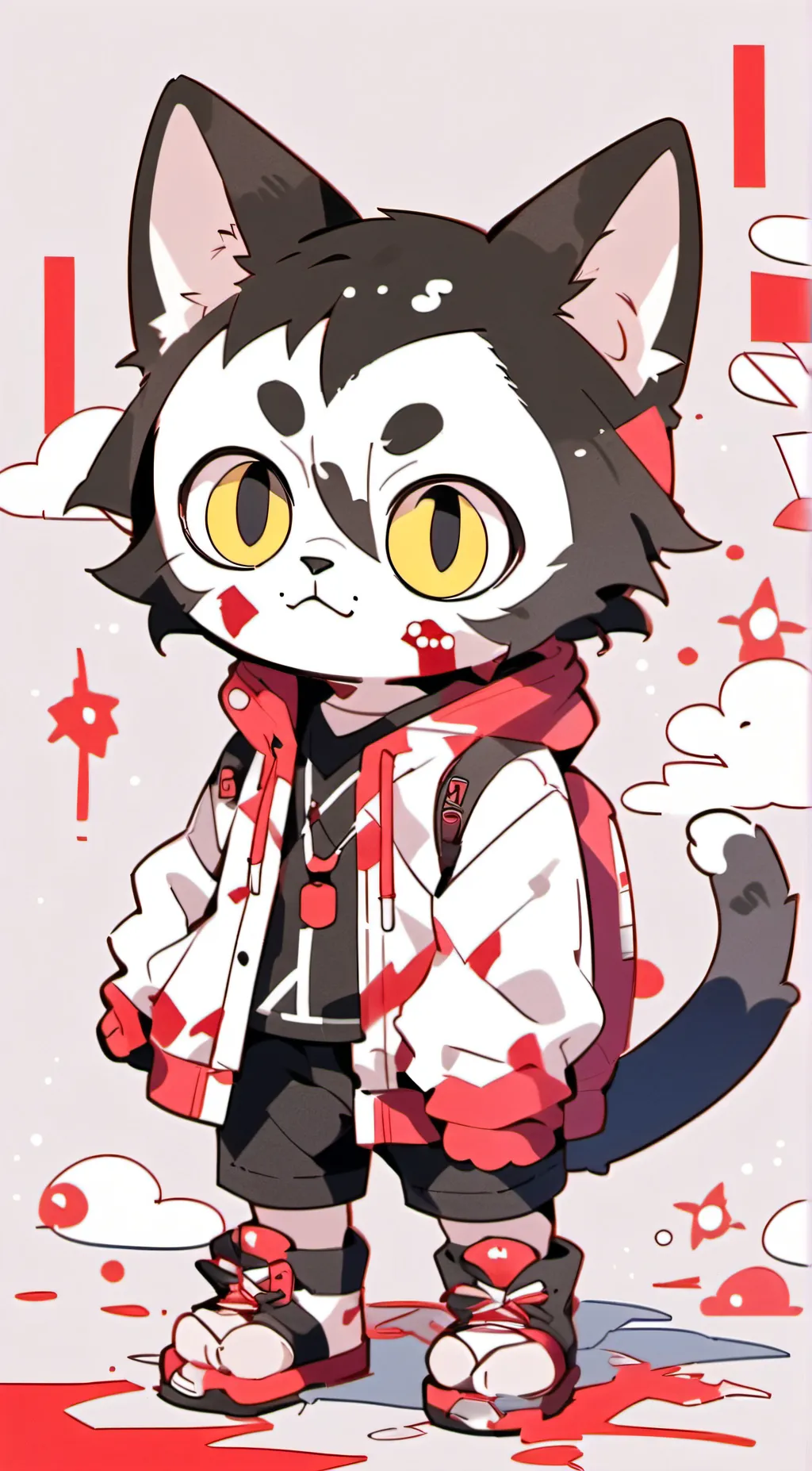 ai character: Kitty the class pe background