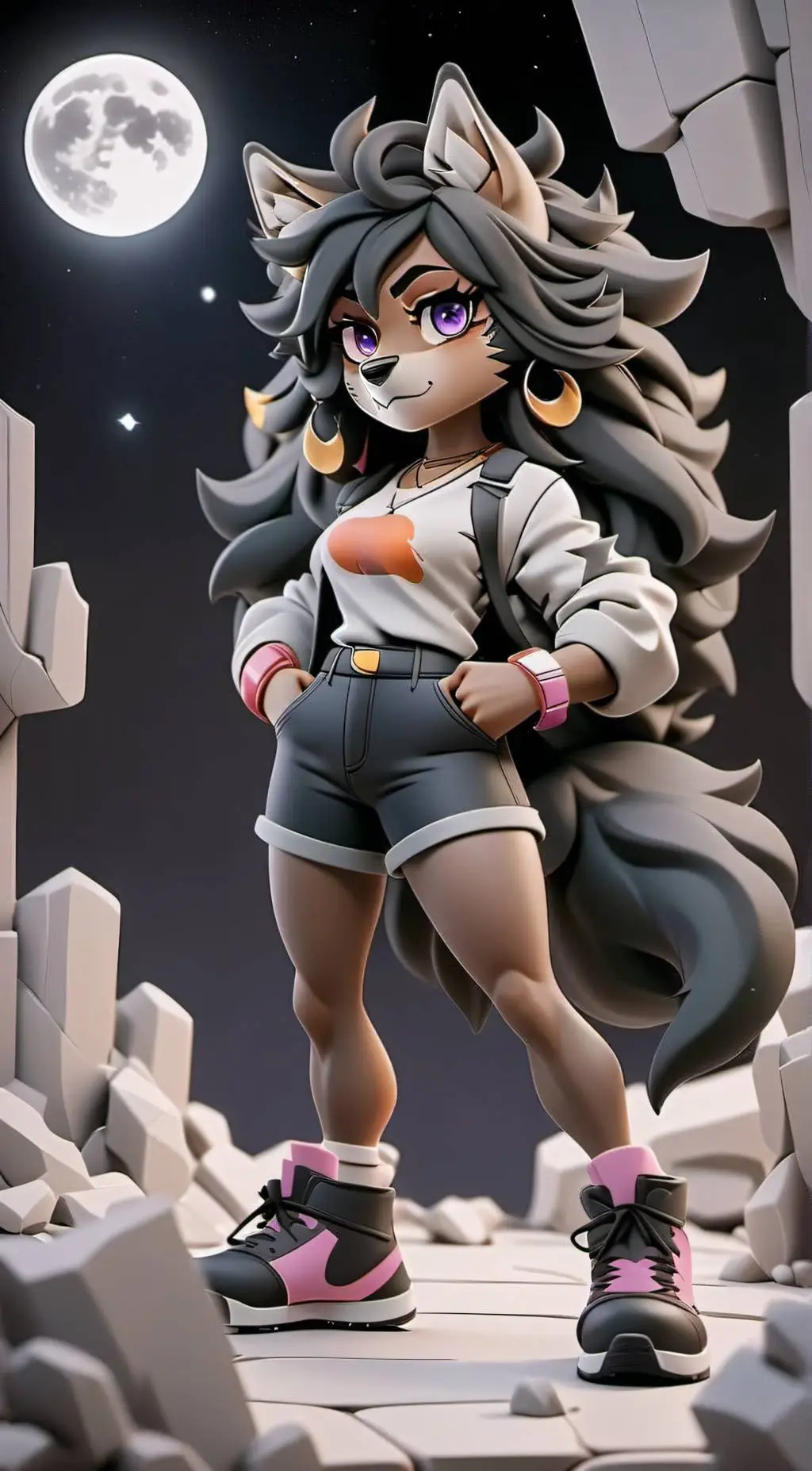 ai character: flora background