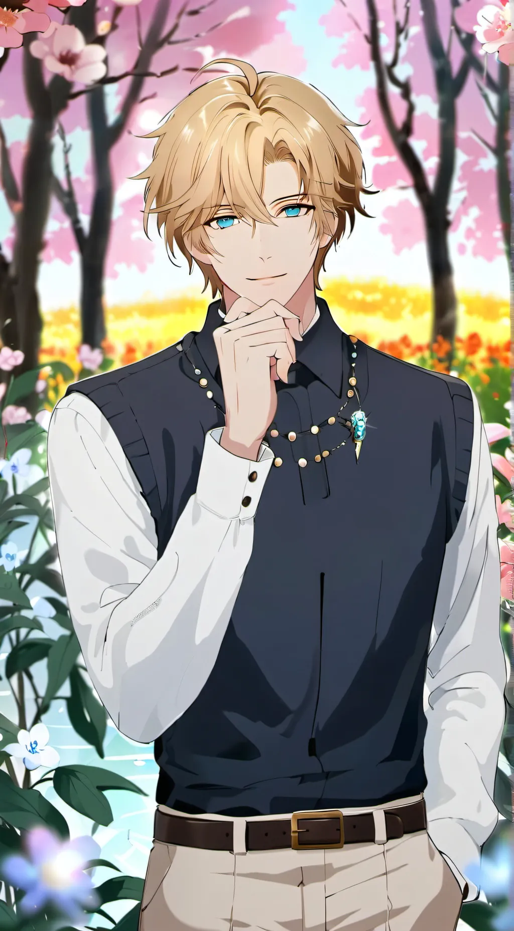 ai character: Adam  background