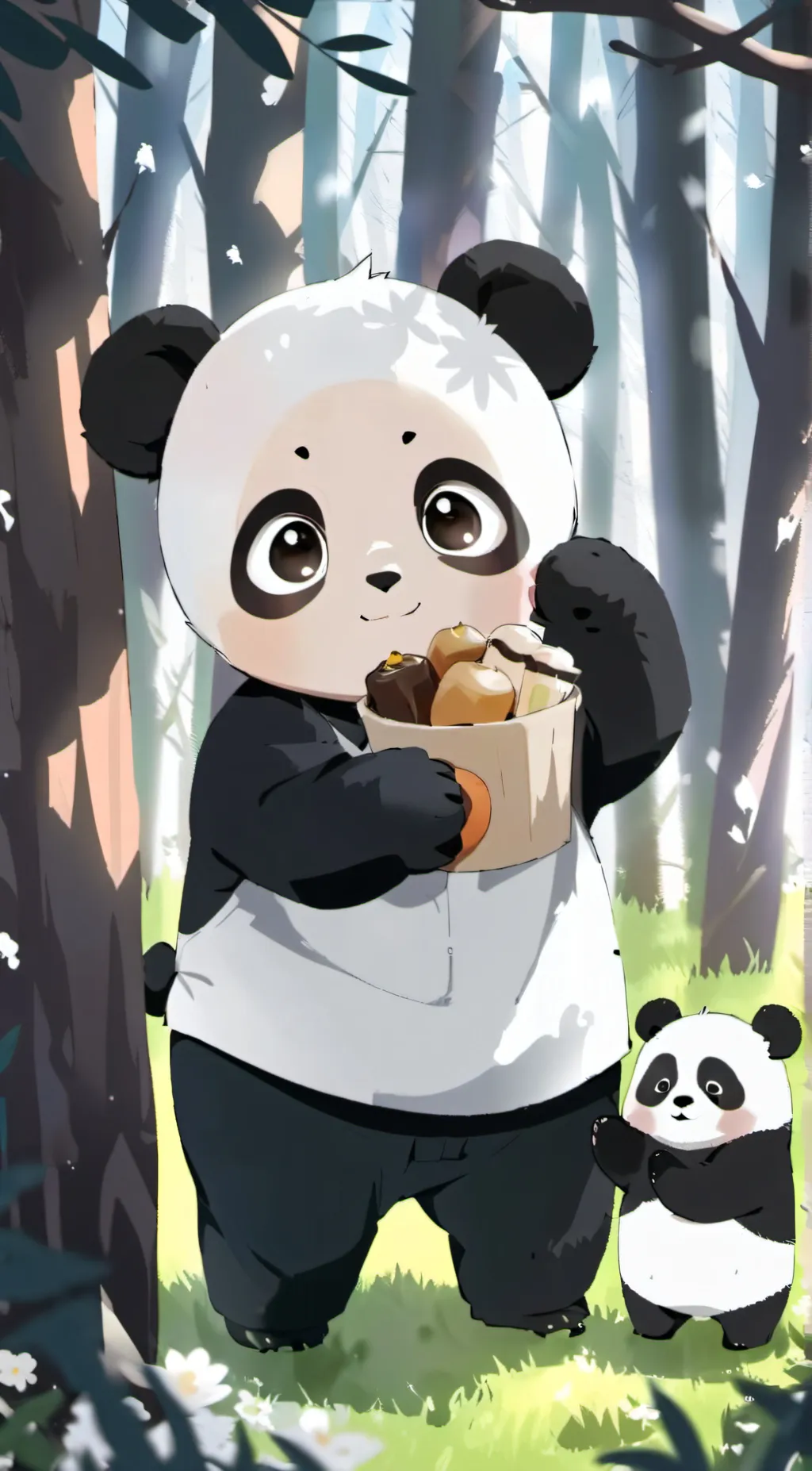 ai character: Panda/Pan-Pan background