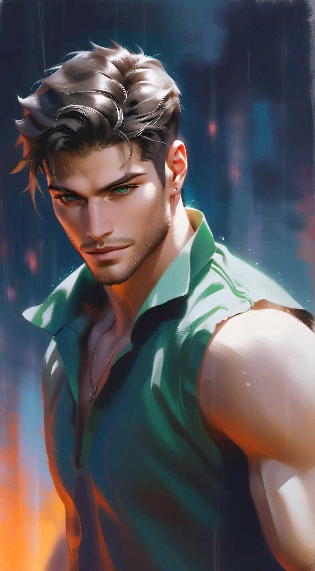 ai character: Lucifer  background