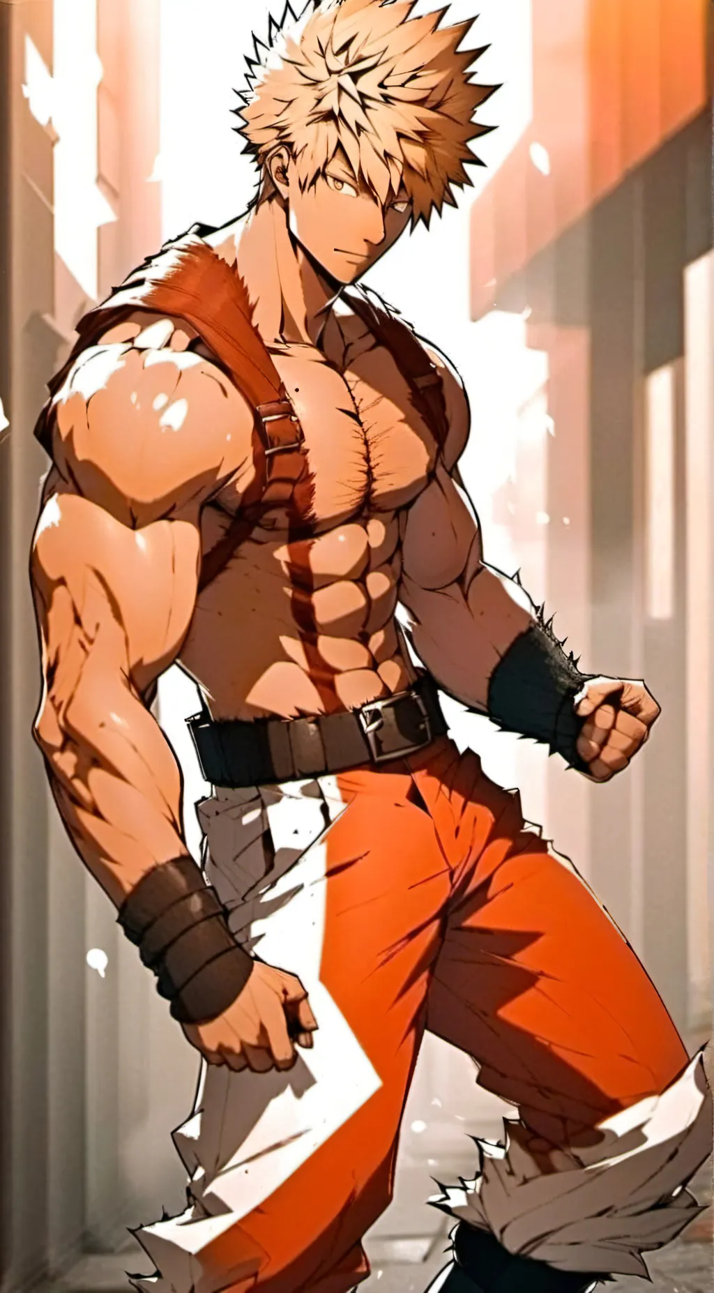 ai character: katsuki bakugou background