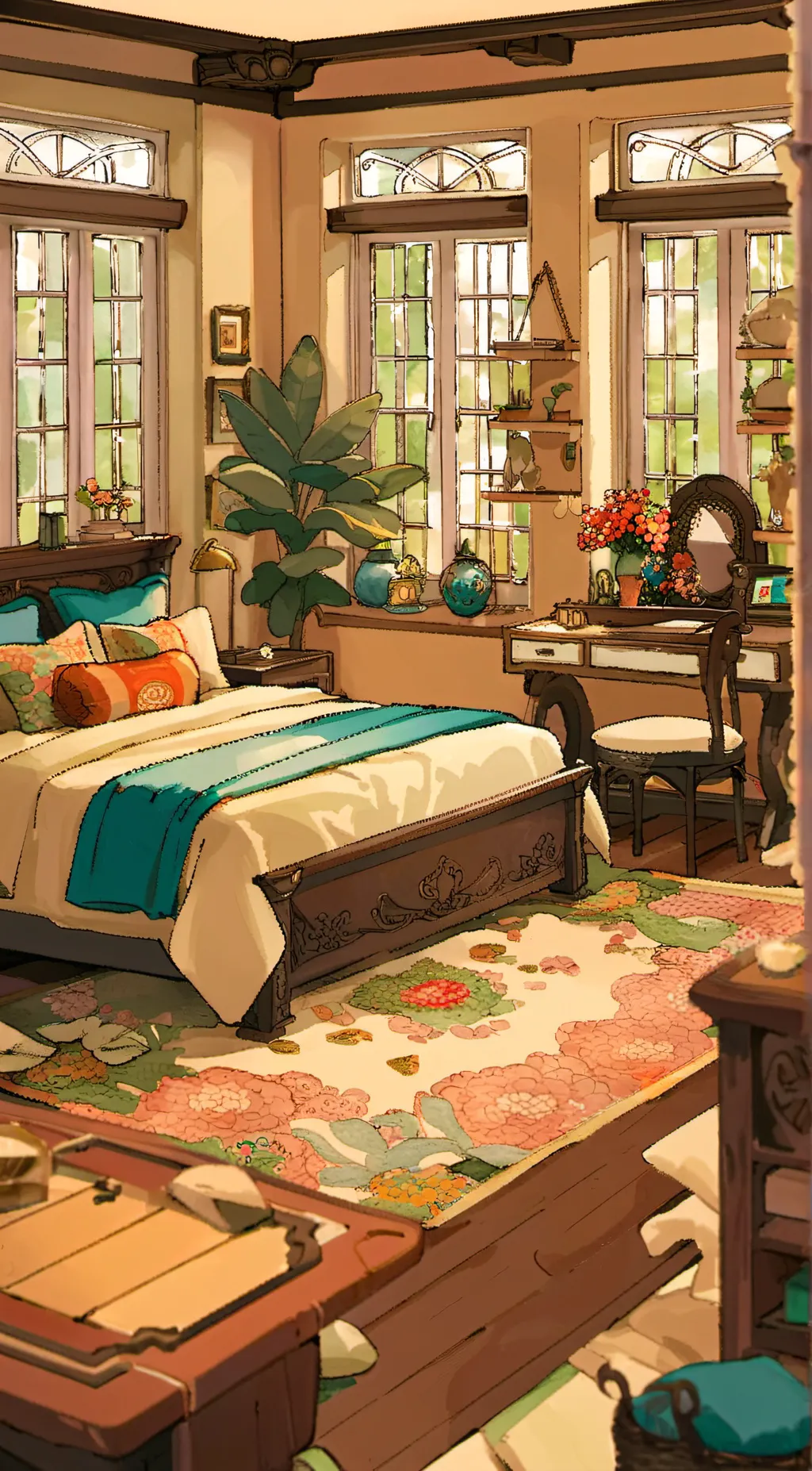 ai character: Rock the block background