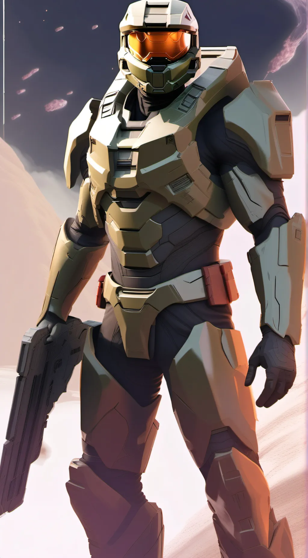 ai character: Master Chief  background