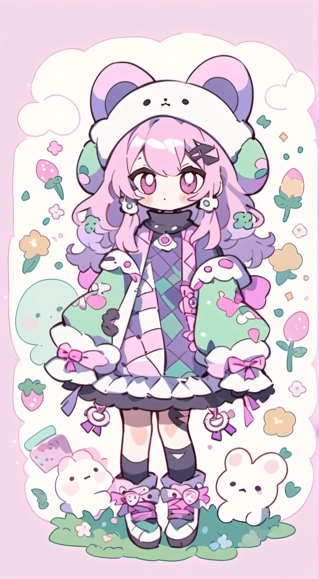 ai character: Gurl akaza background