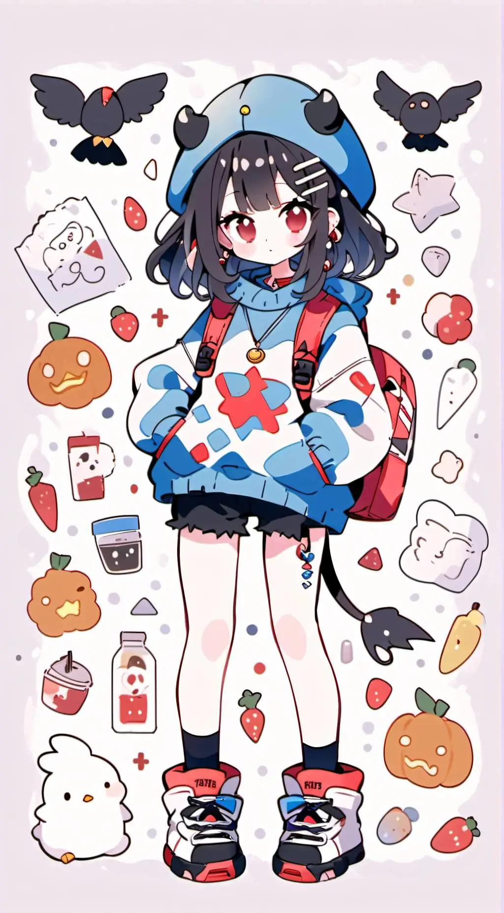 ai character: nyxie background