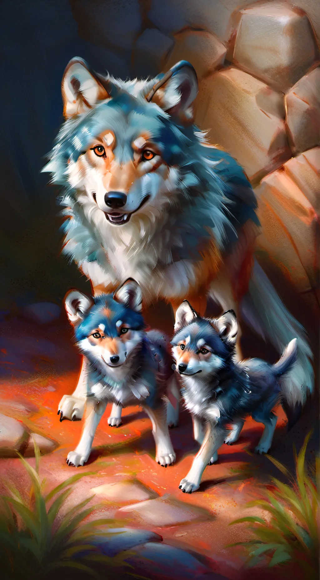 ai character: Wolf background