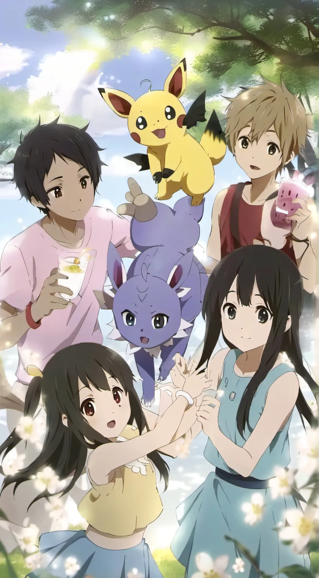 ai character: The shiny squad  background