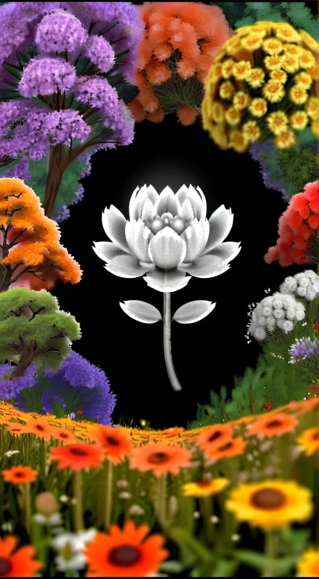 ai character: Flowey background