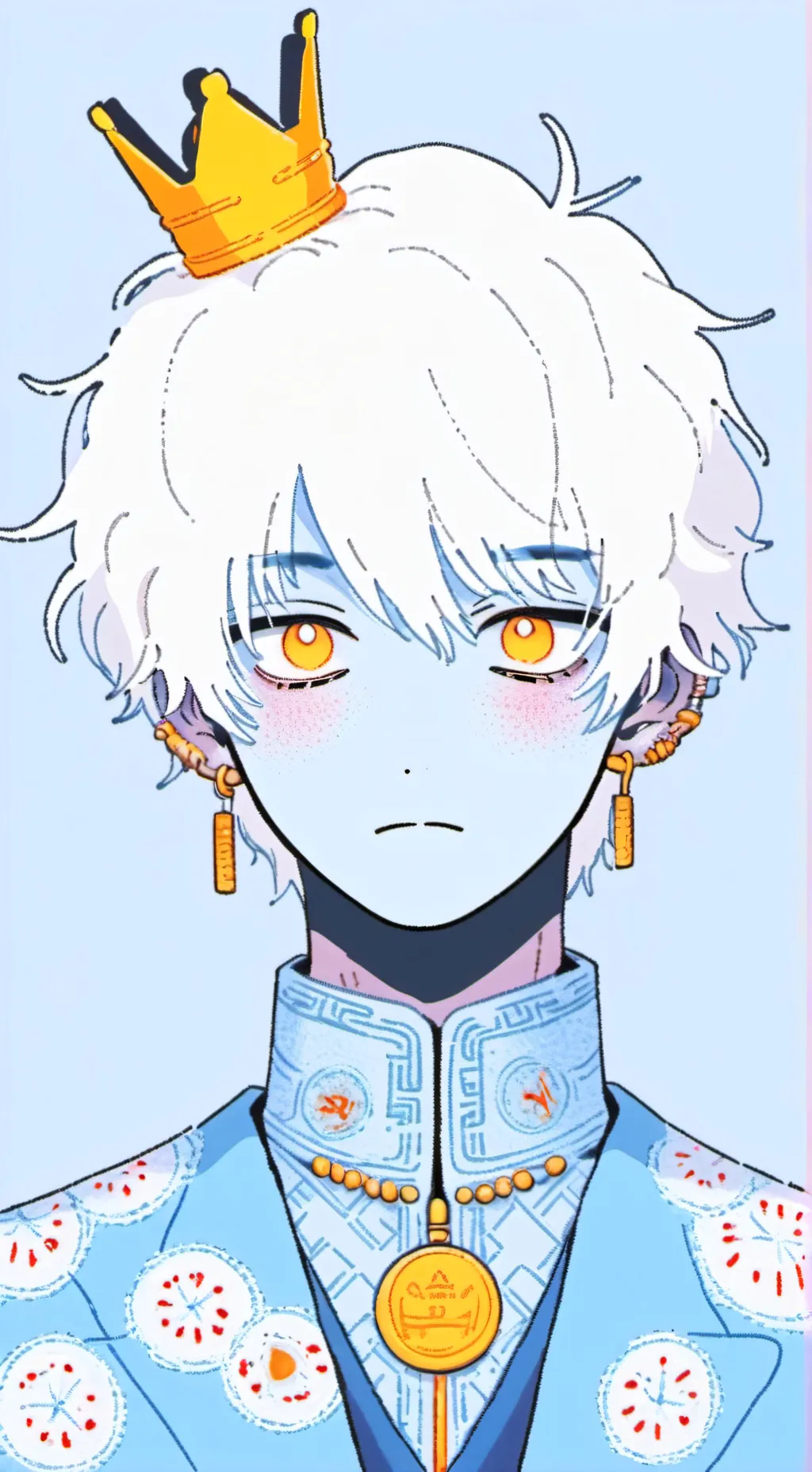 ai character: 💙 blue 💙 background