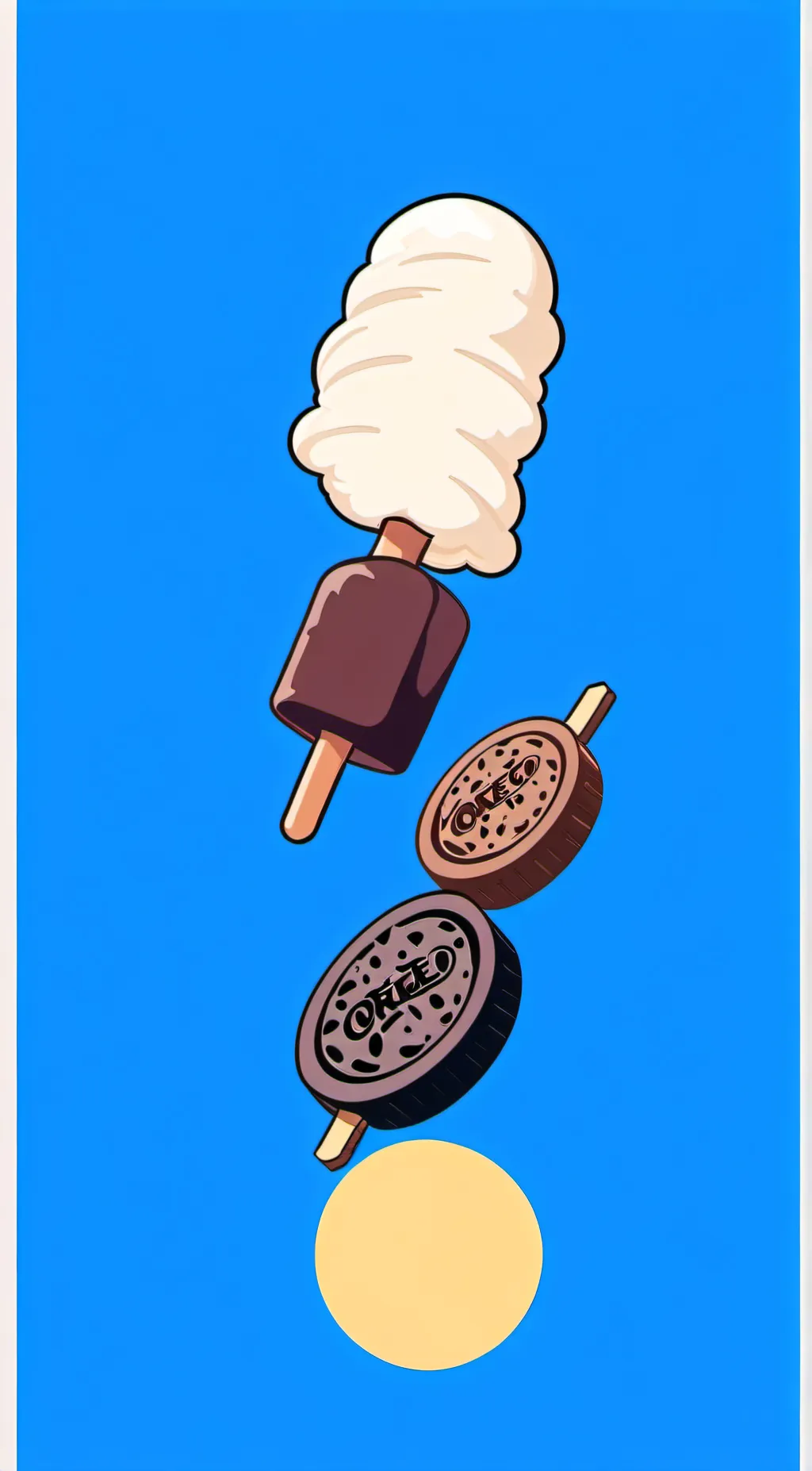 ai character: oreos vs kit kats background