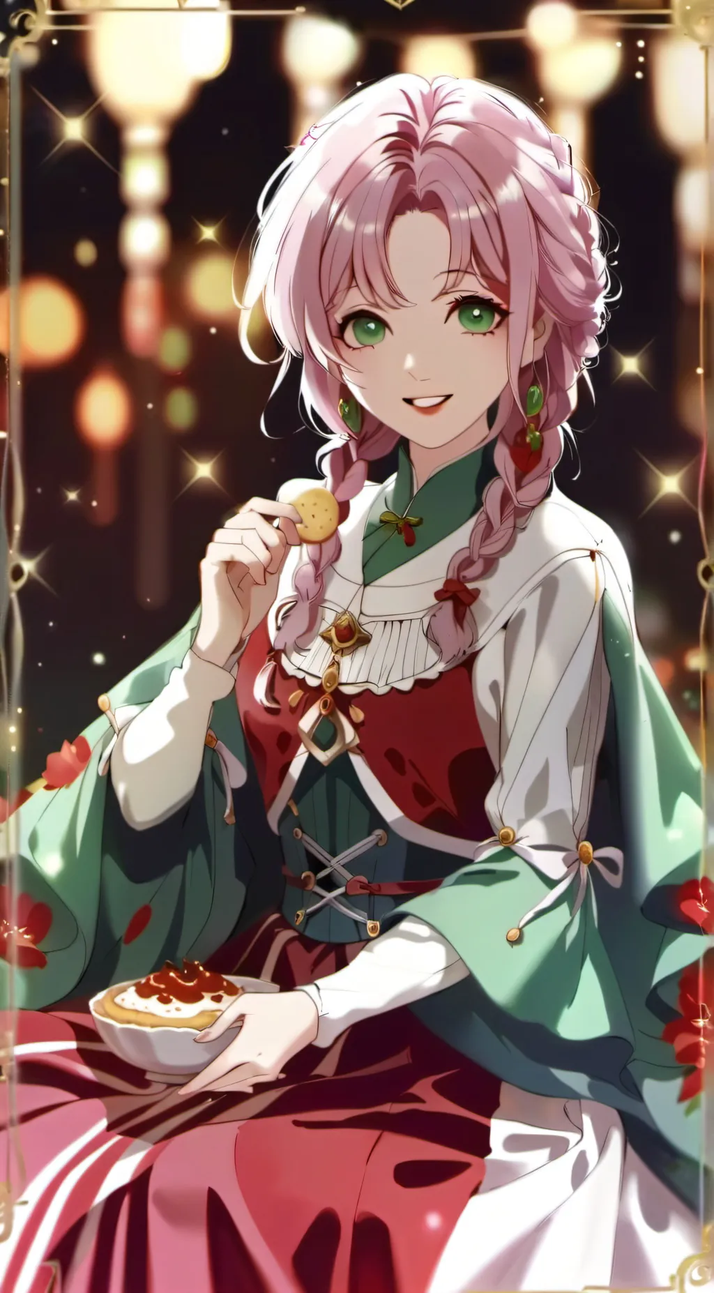 ai character: Mitsuri Kanroji🍡 background