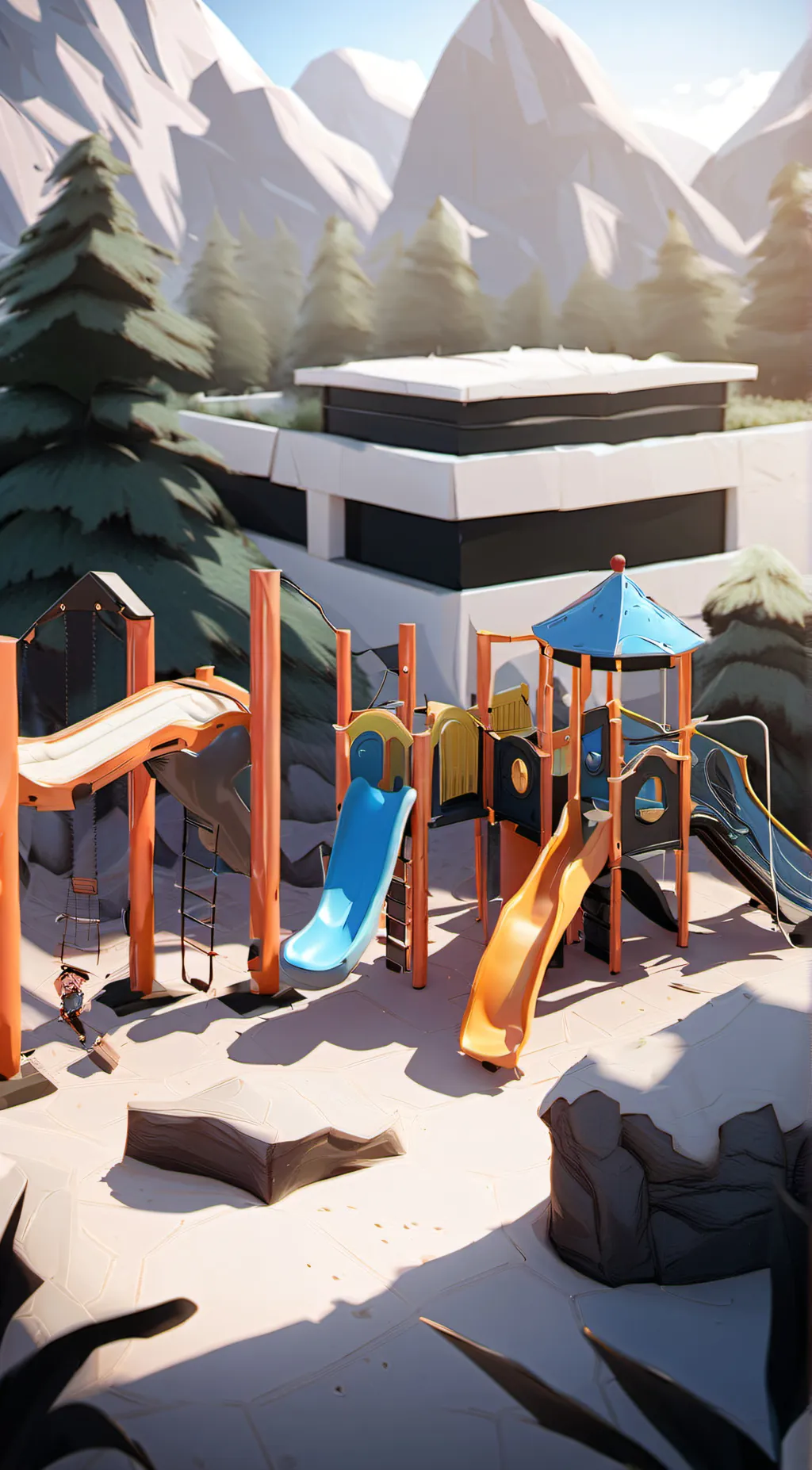 ai character: Smiling critters  background