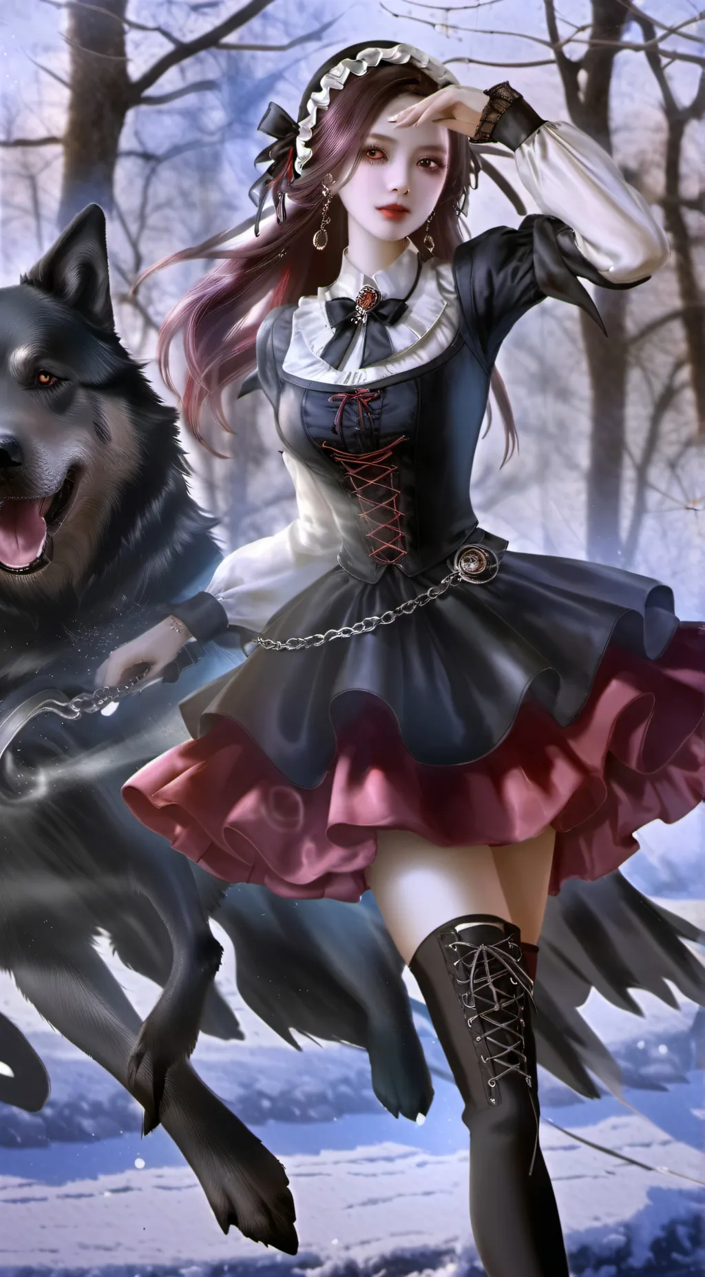 ai character: Luna background