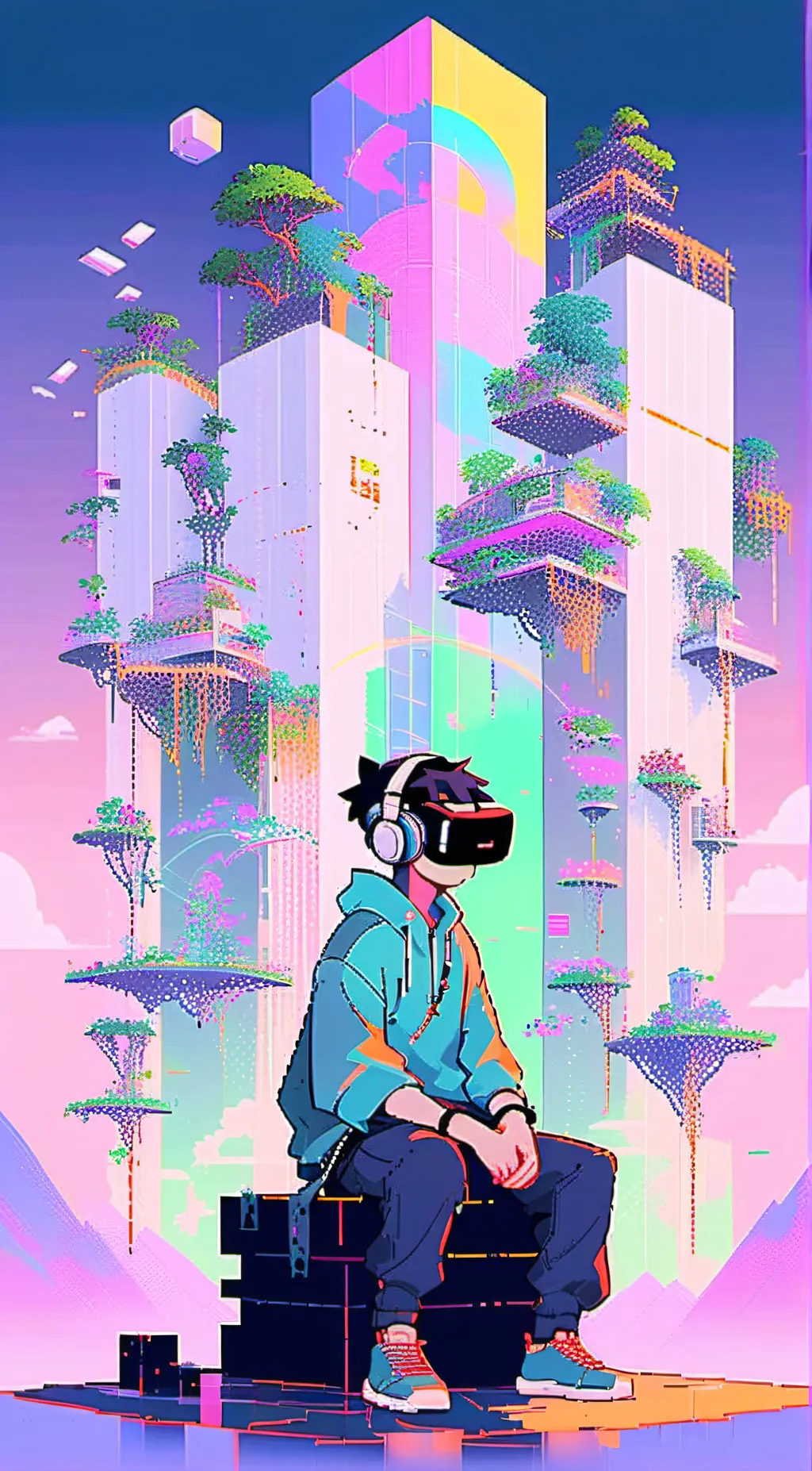 ai character: Psvr2 background