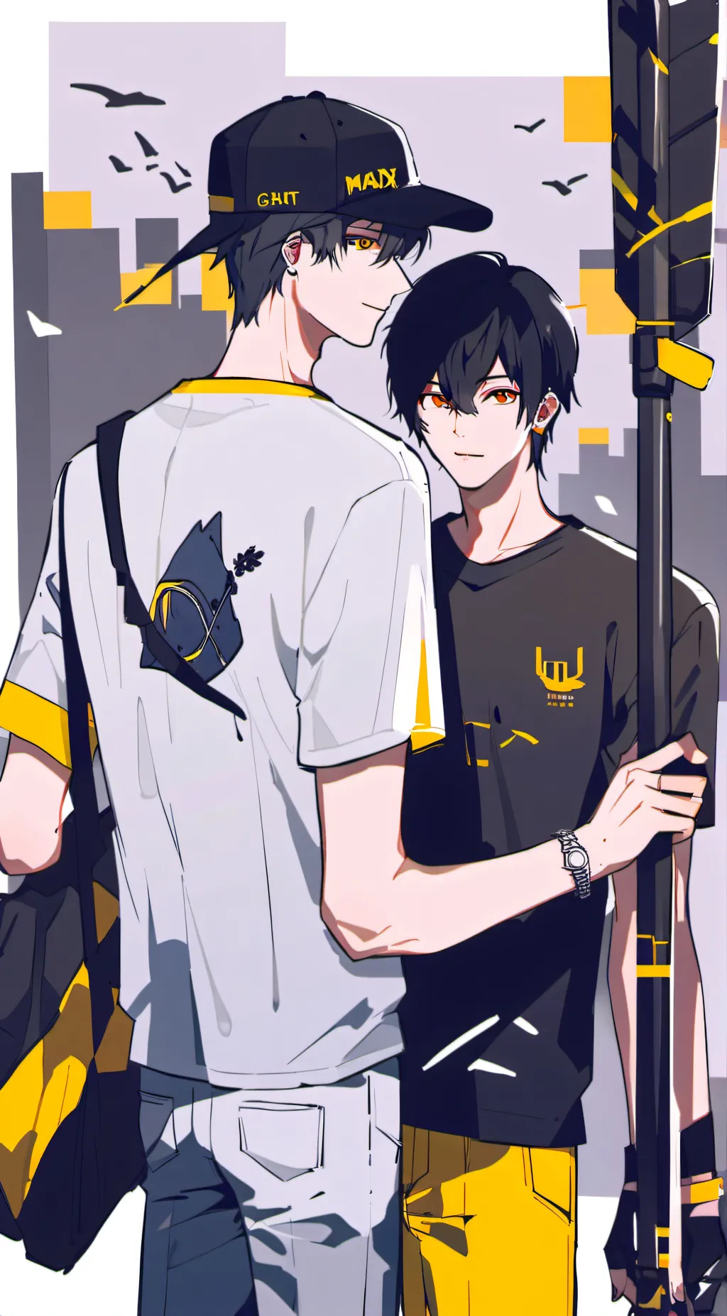 ai character: Daniel and Max background