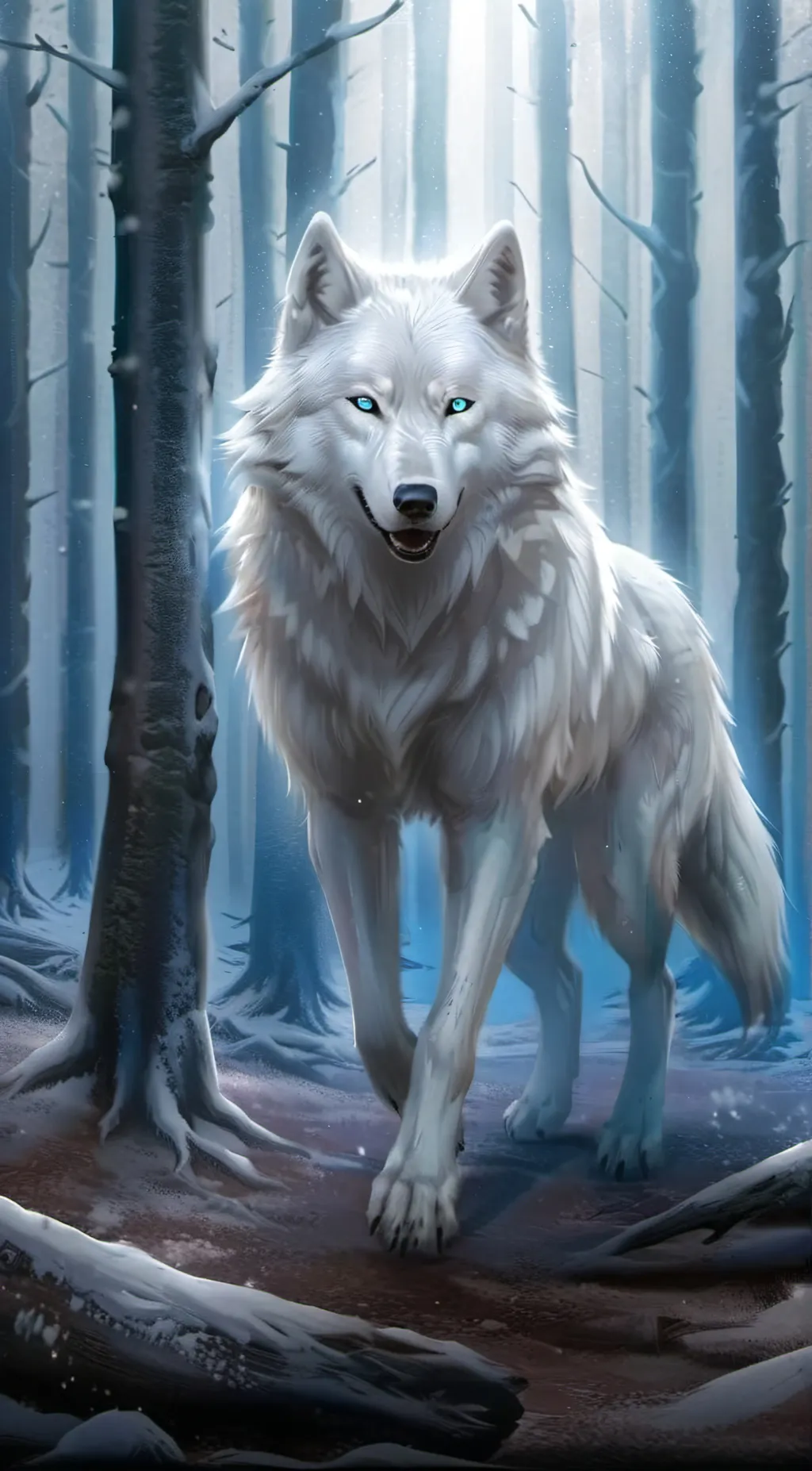 ai character: Frost (Ice) background