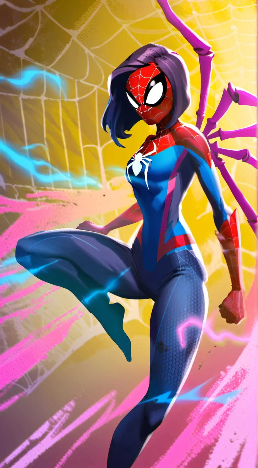 ai character: Spider-woman background