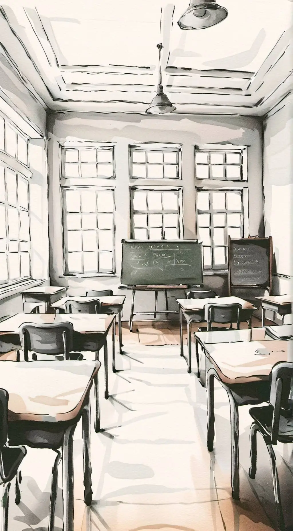 ai character: FPE classroom background