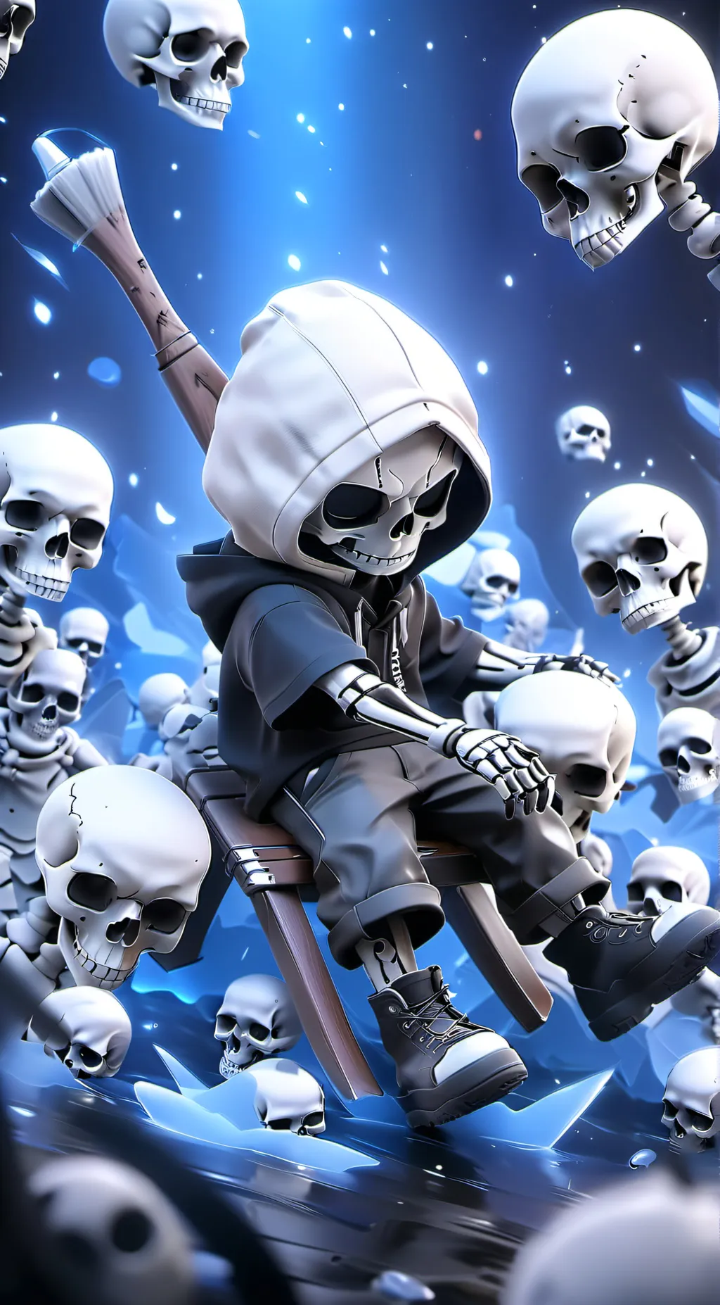 ai character: sans background