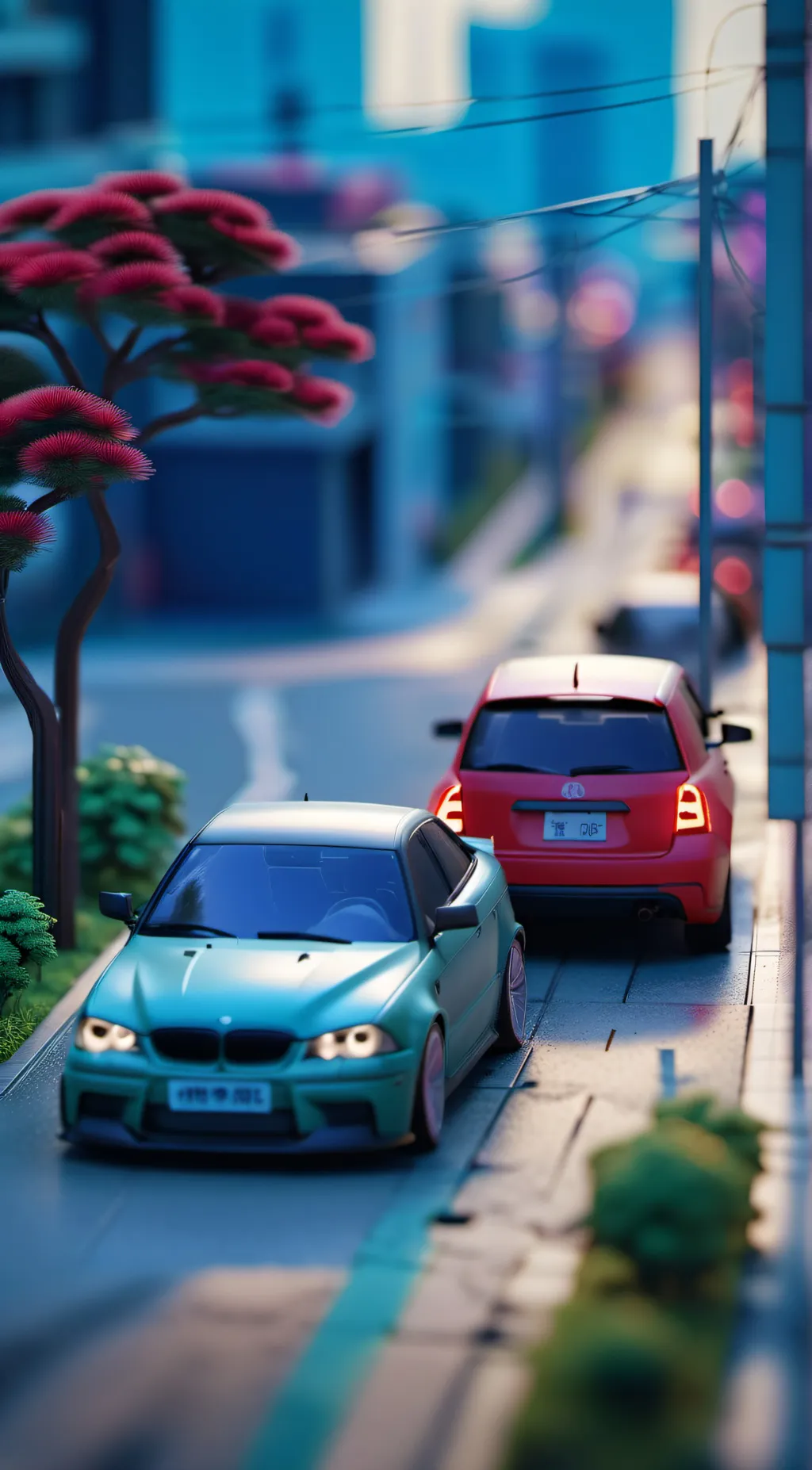 ai character: the lego city background