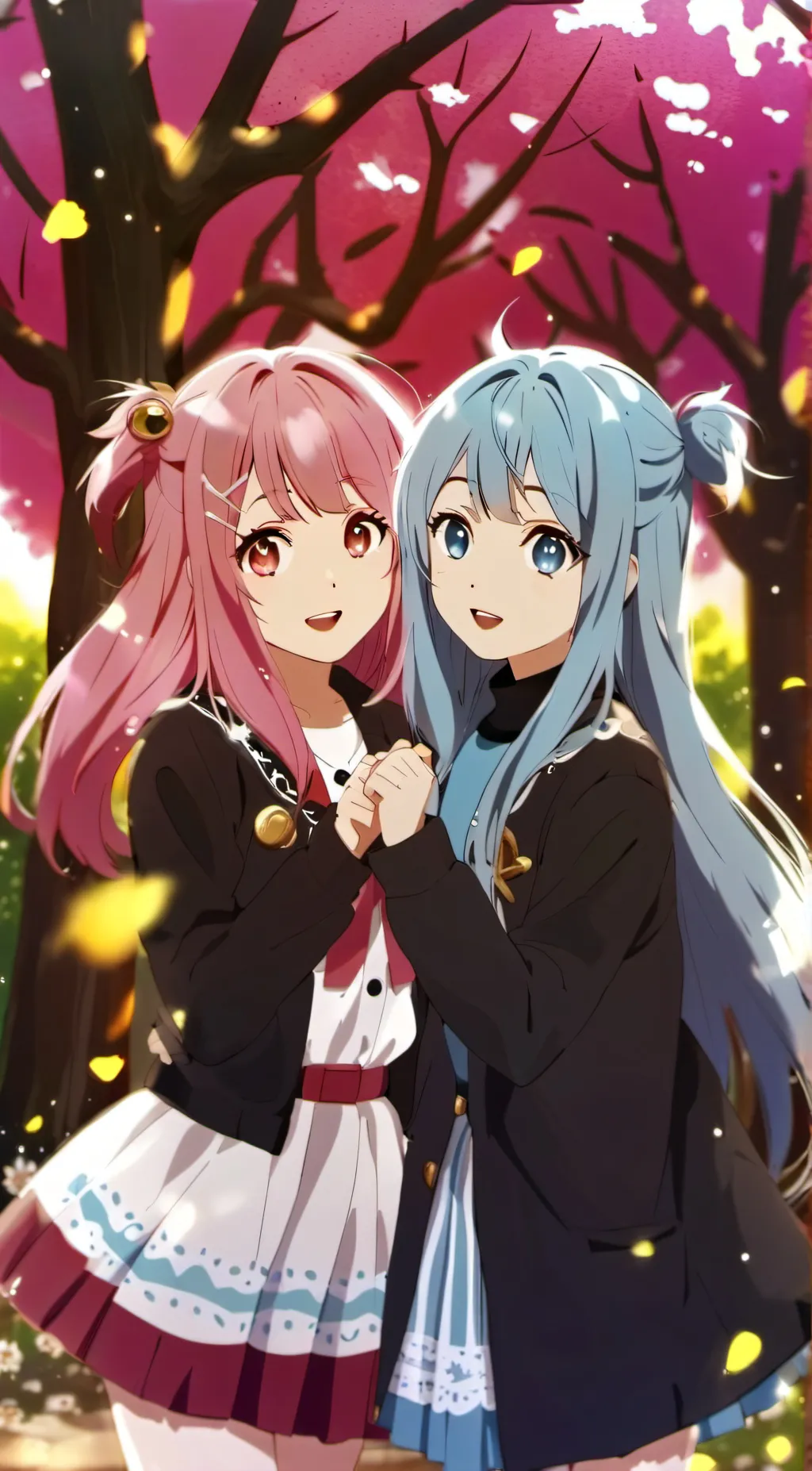 ai character: Oshi and mochi background