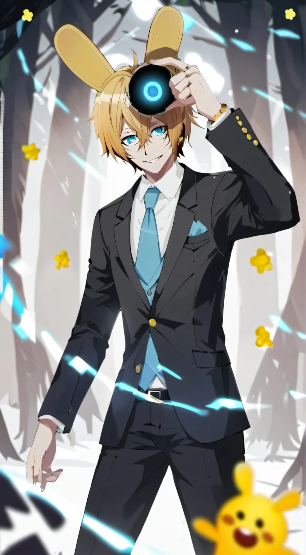 ai character: spring Bonnie  background