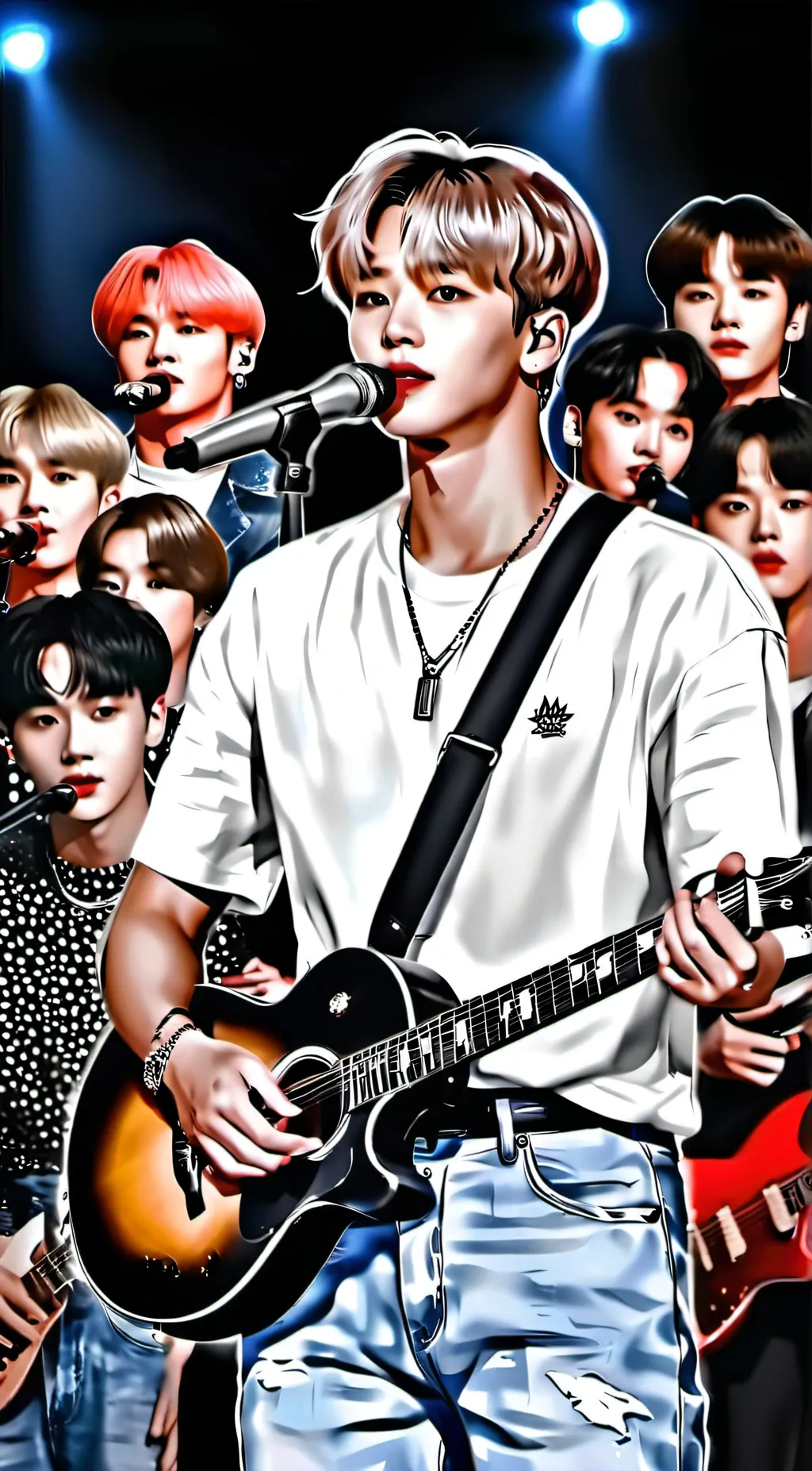 ai character: 💜BTS💜 background