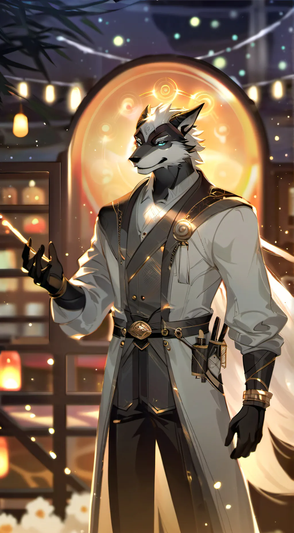 ai character: protogen infection background