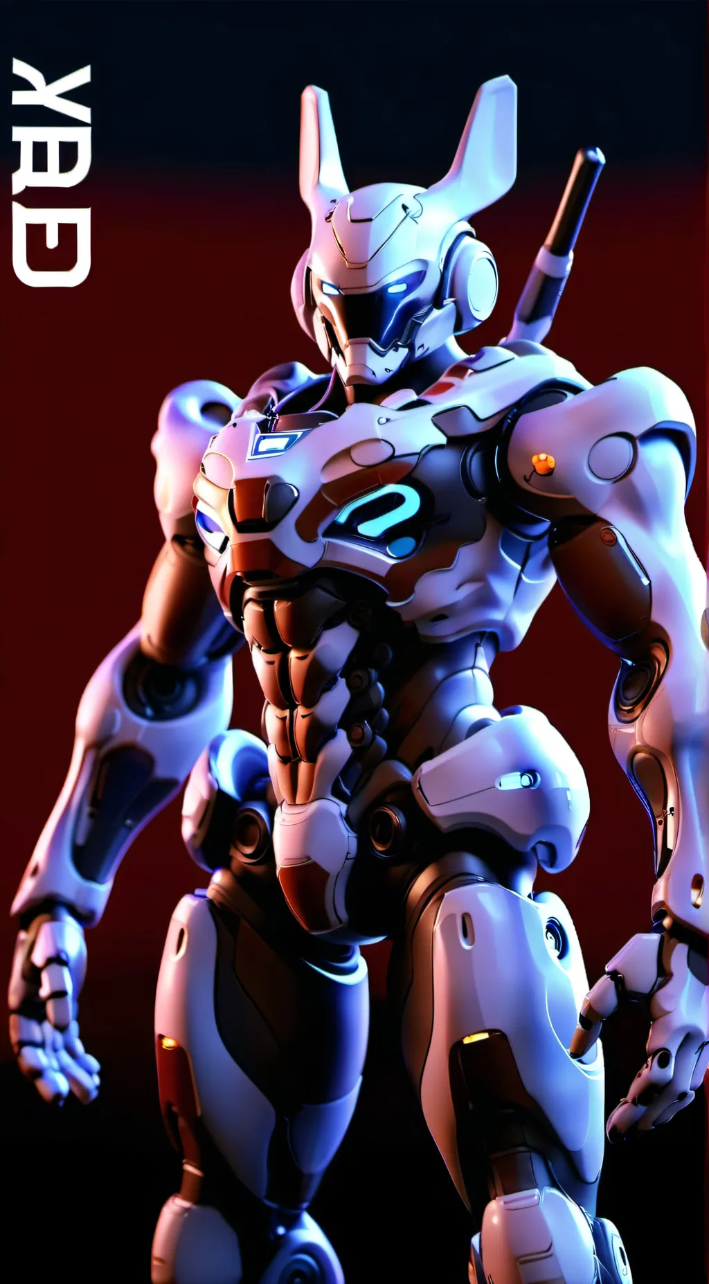 ai character: Iron Rabbito background