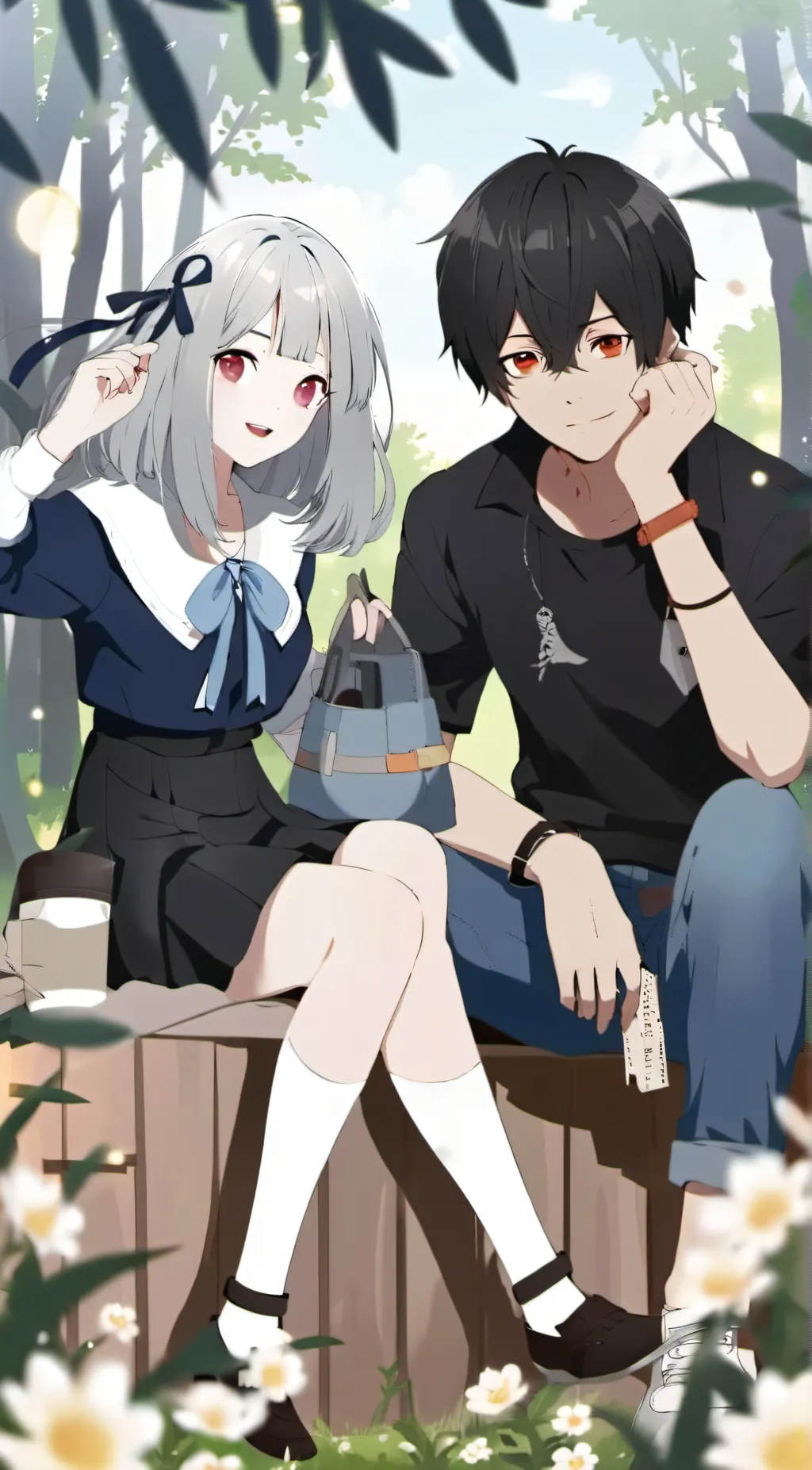 ai character: Cate and Xaire background