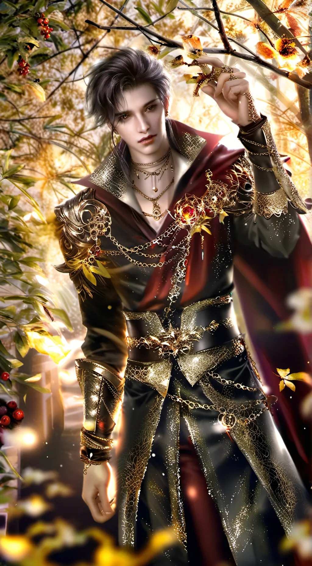 ai character: Ace Craige  background