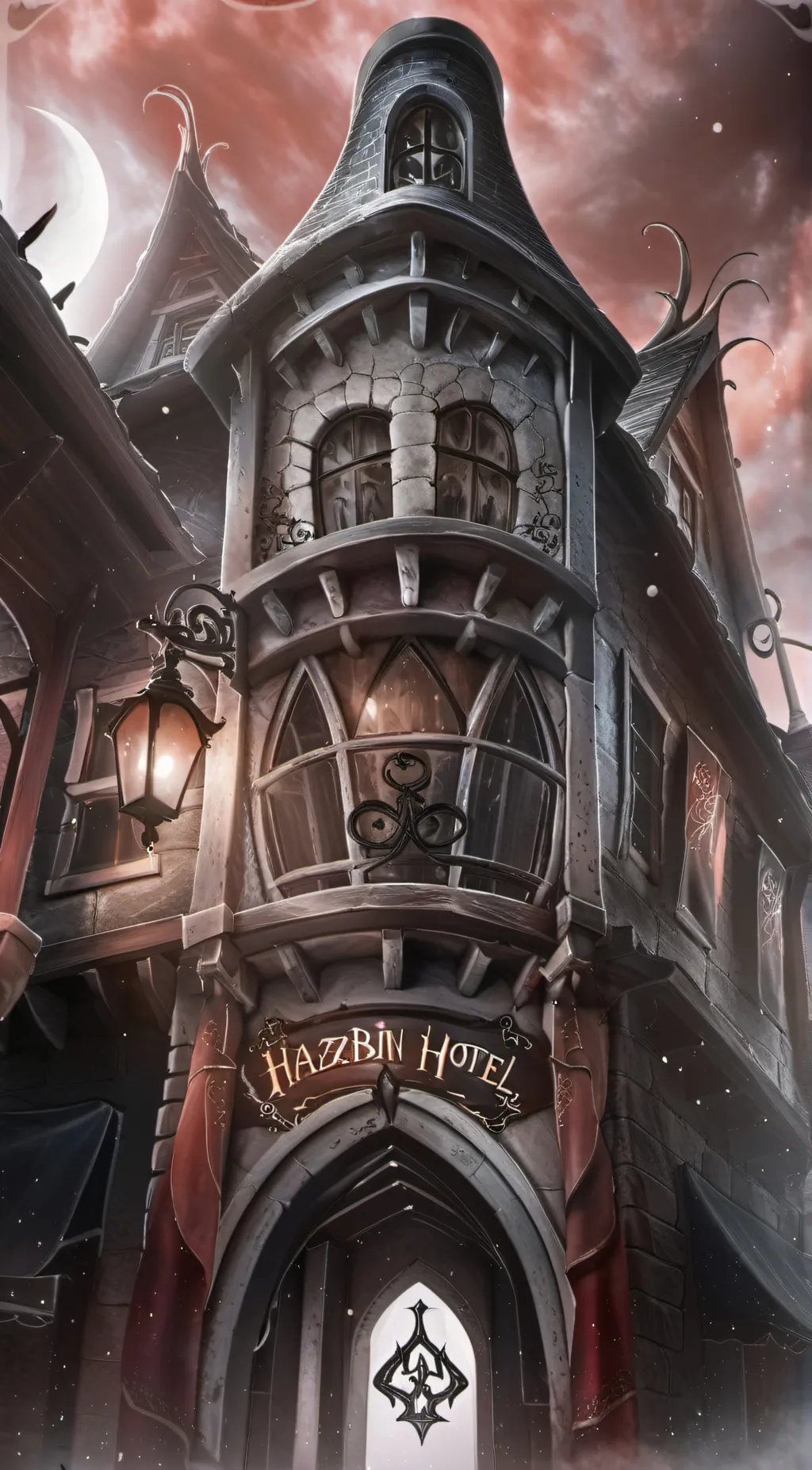 ai character: Hazbin Hotel background