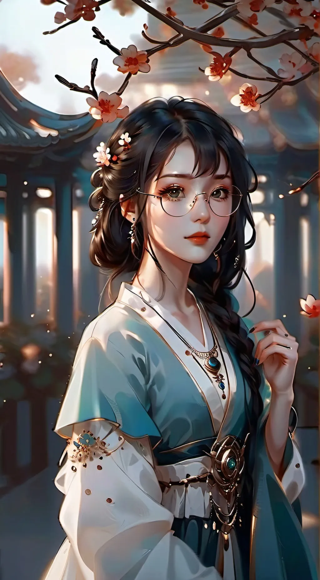 ai character: tsuki~ background