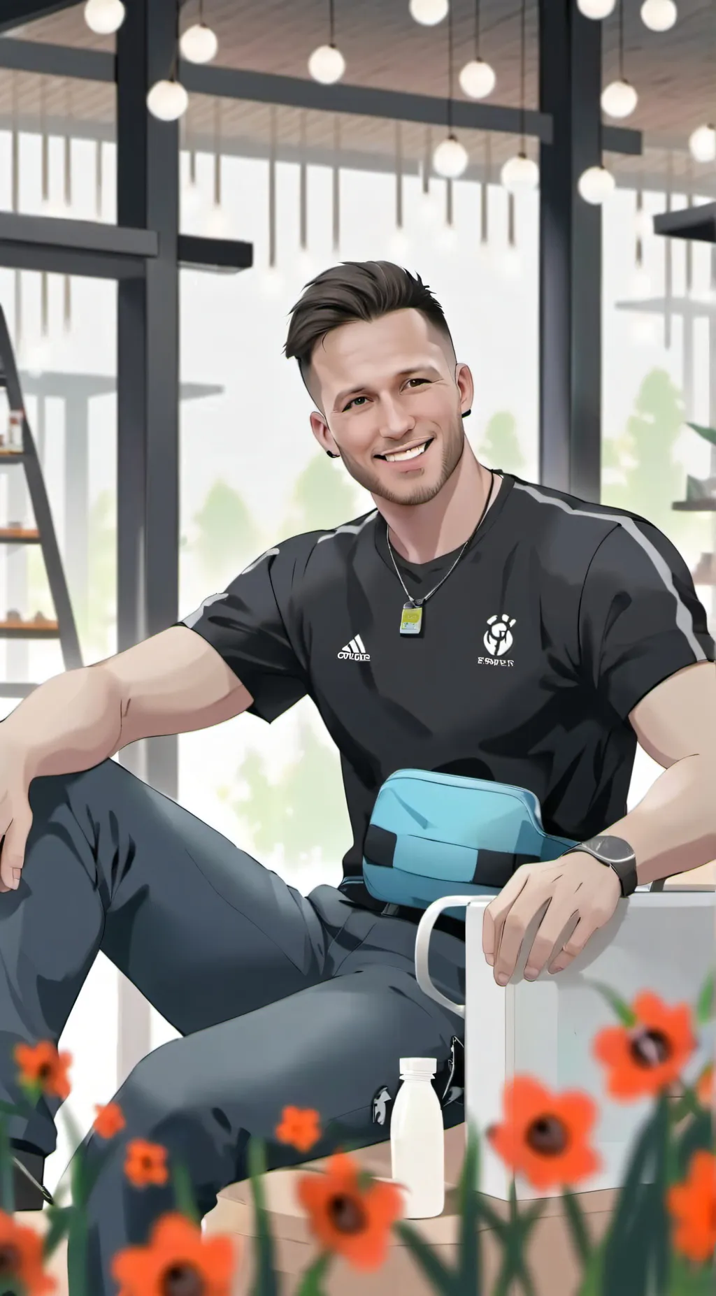 ai character: Trey background