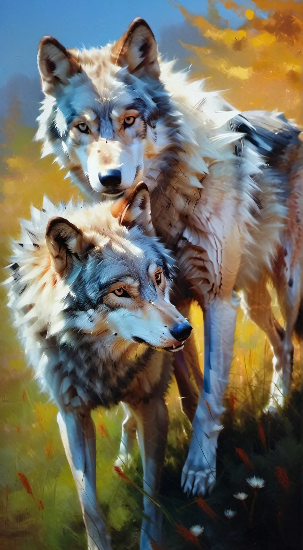 ai character: wolf background