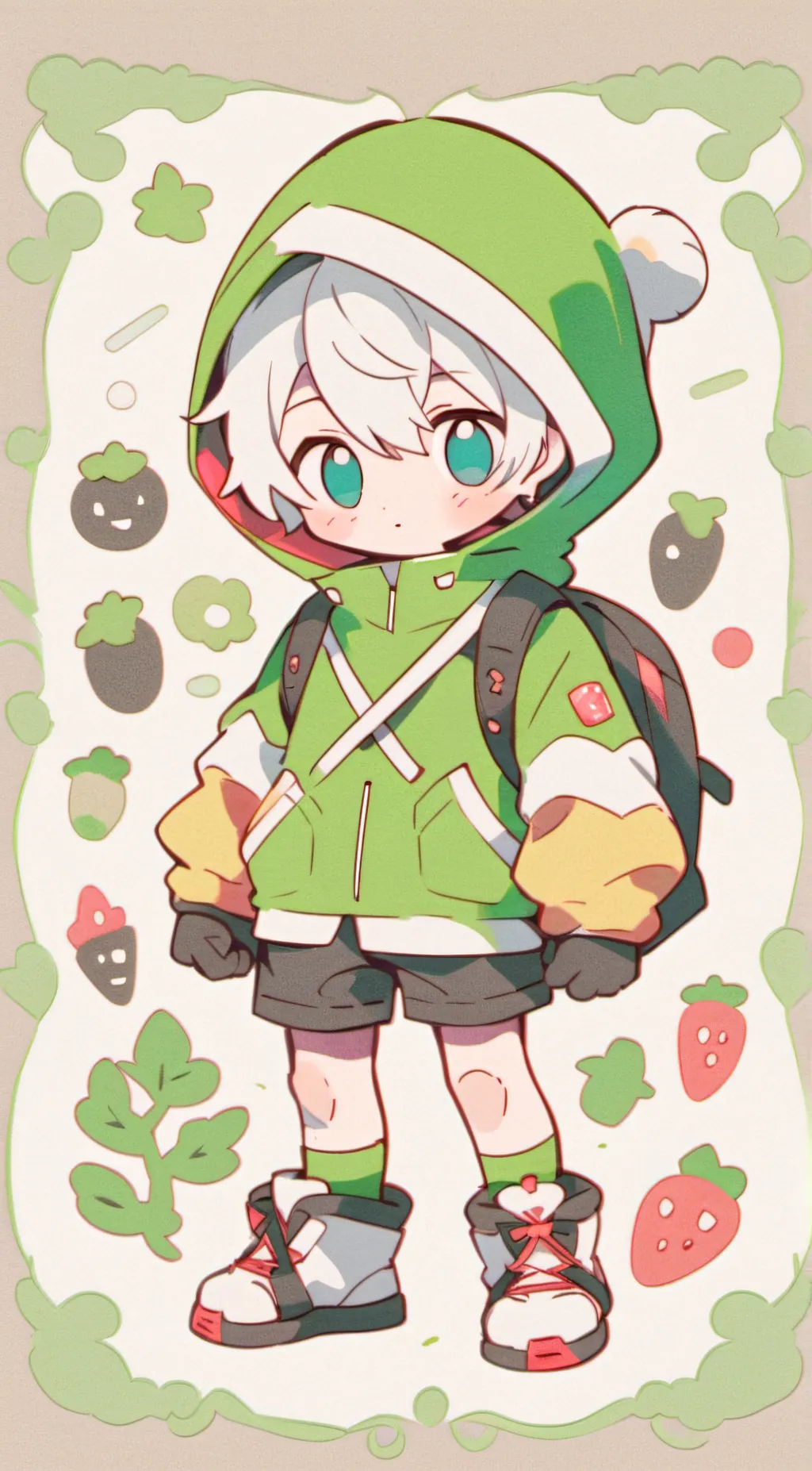 ai character: Denki background