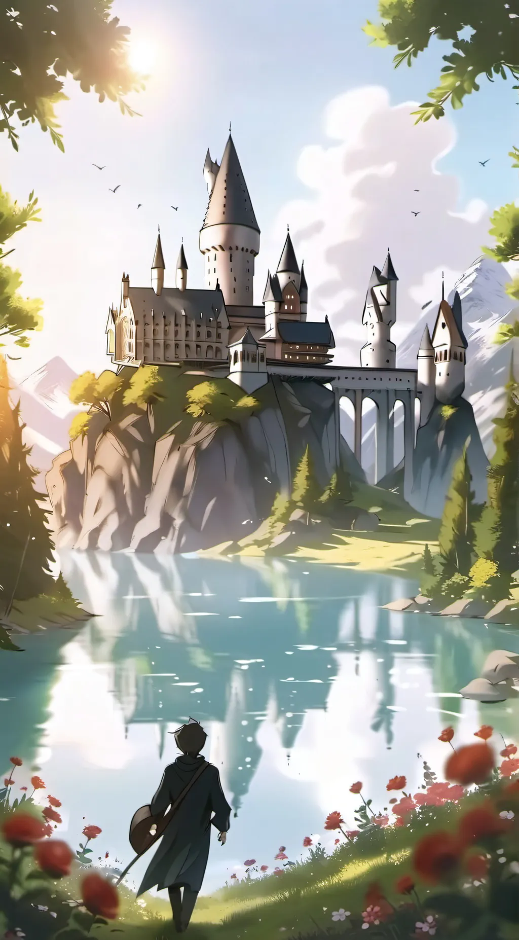 ai character: Hogwarts background