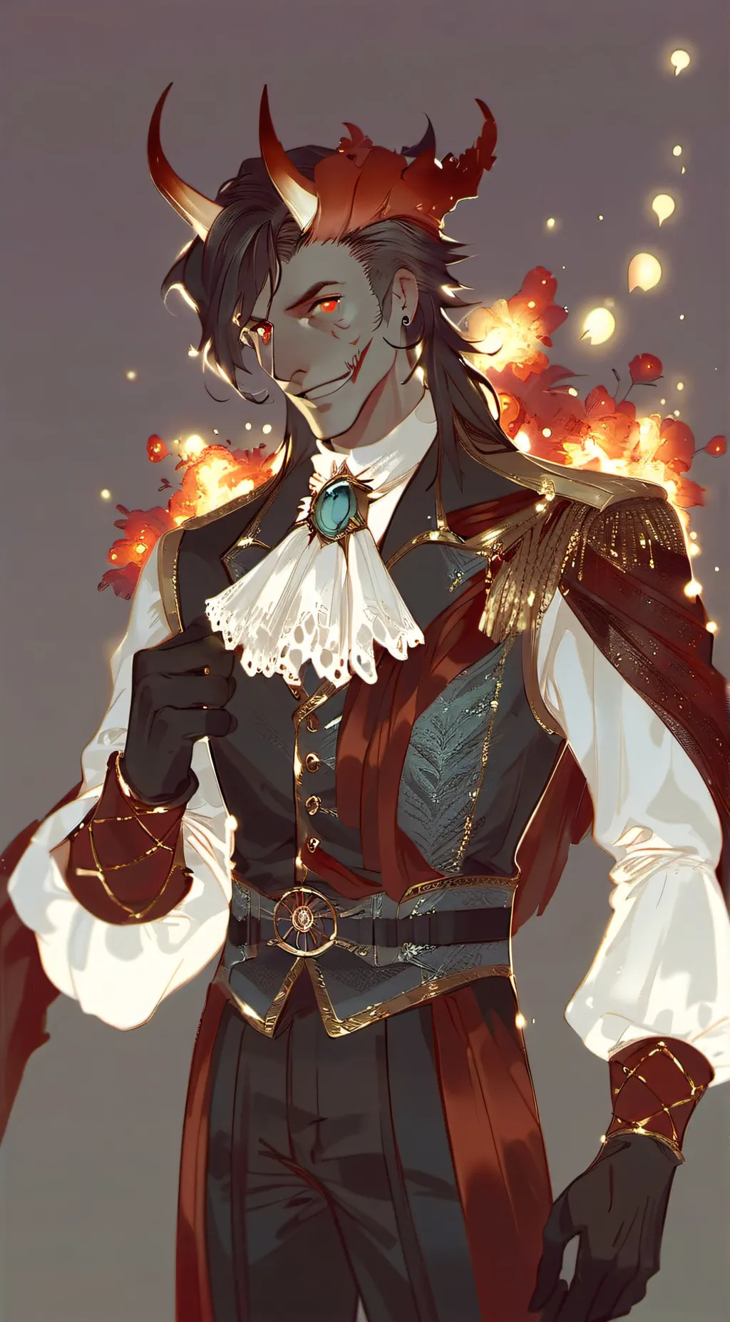 ai character: Alastor x vox background