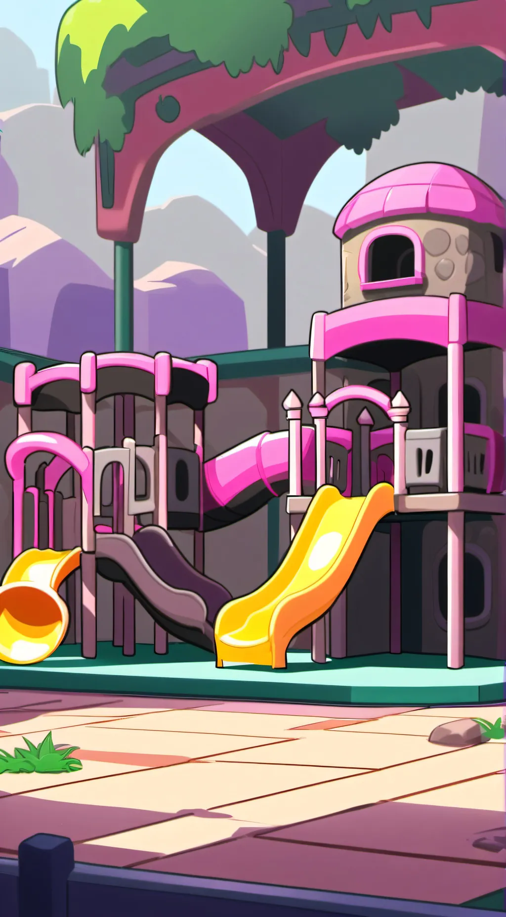 ai character: Smiling critters  background