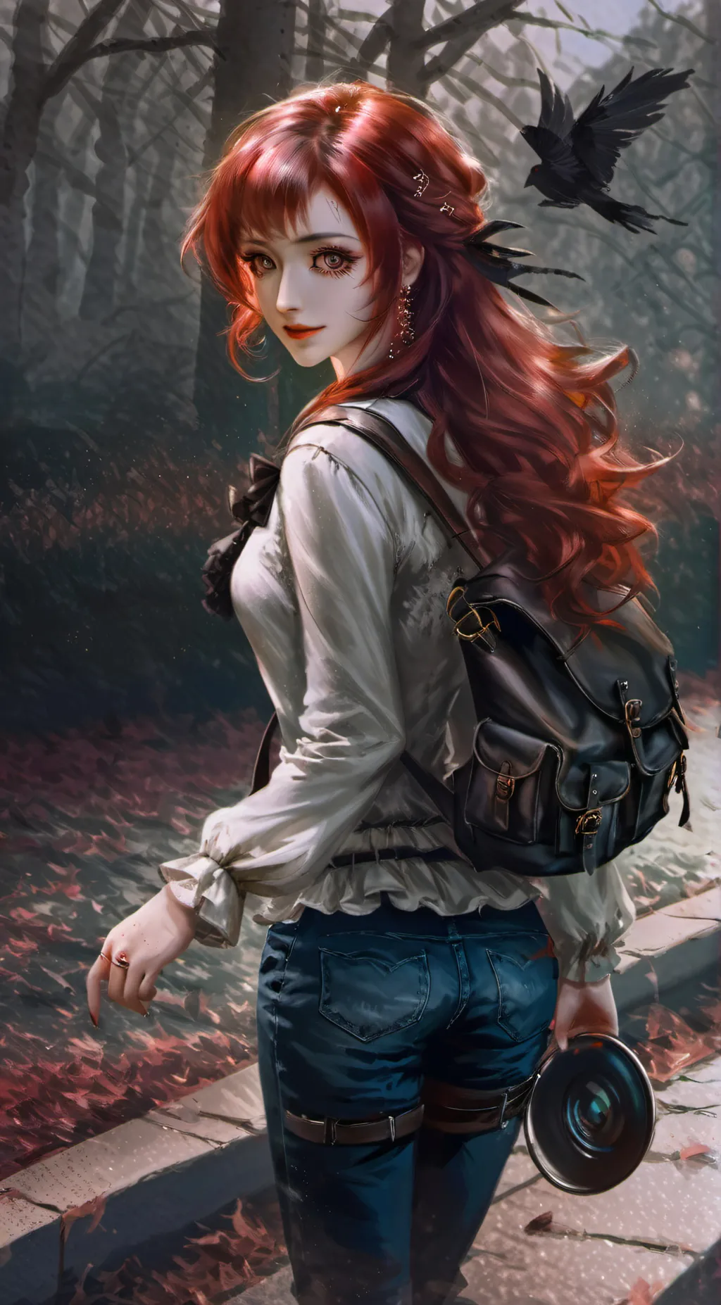 ai character: ginger oak  background