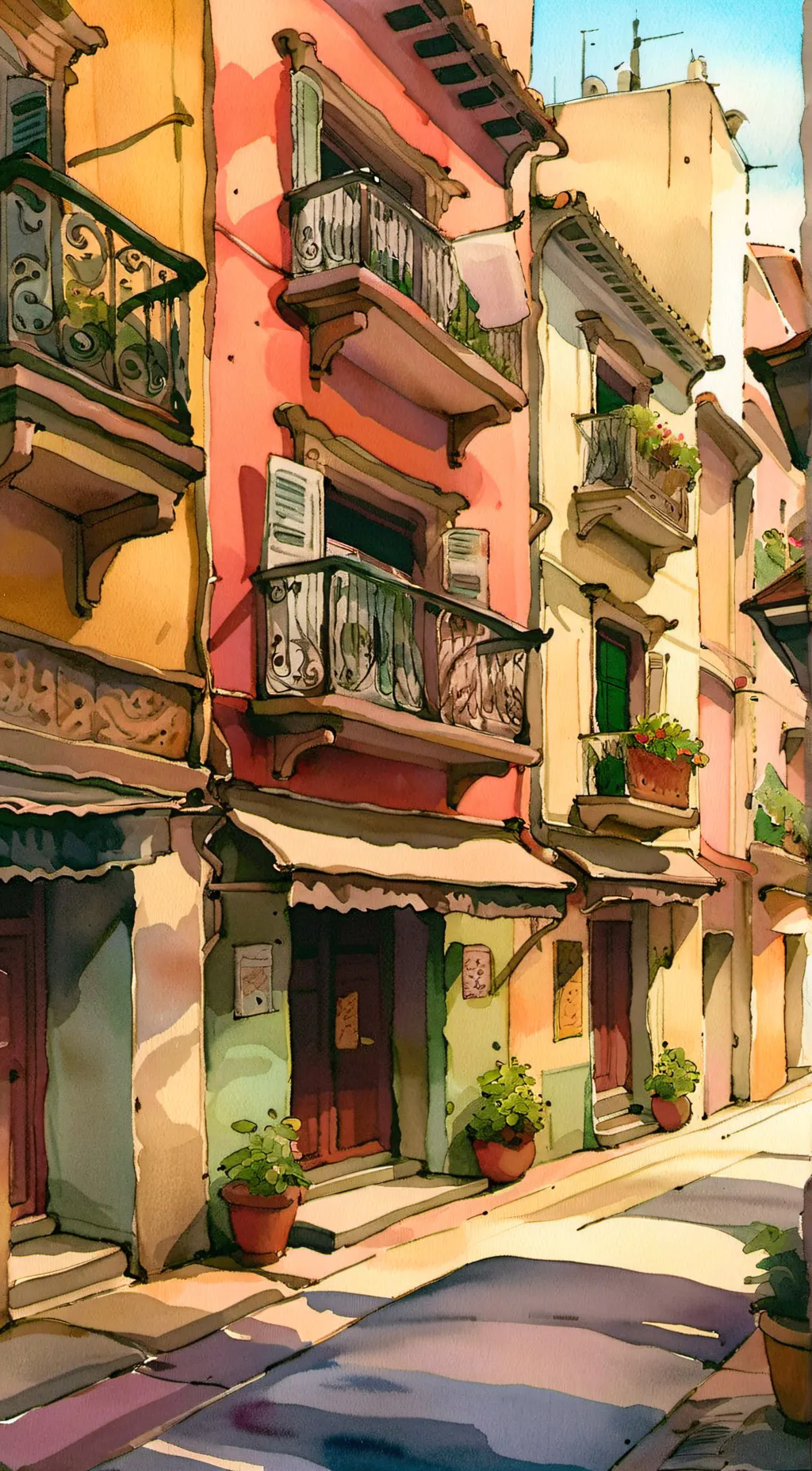 ai character: School at night background